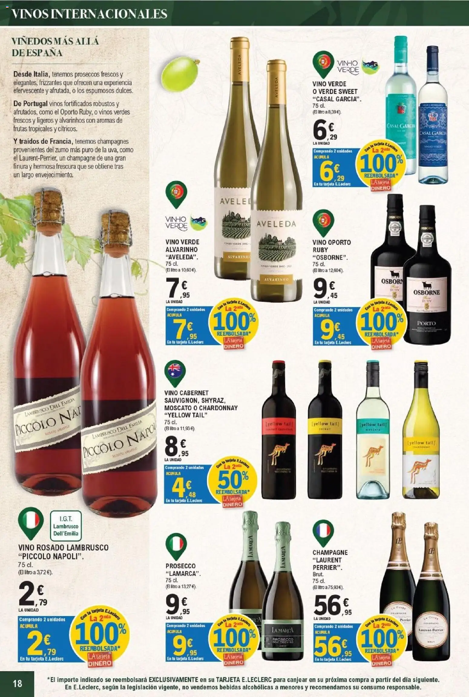 E.Leclerc - Miranda de Ebro │ válido desde el 16/09/2026 | Página: 18 | Productos: Lambrusco, Vino, Zumo, Bebidas