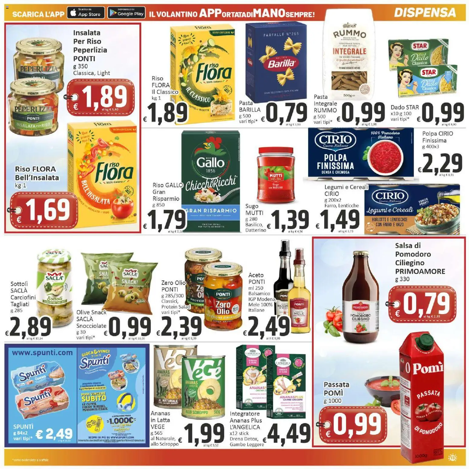 Volantino Paghi Poco del 21/08/2026 | Pagina: 13 | Prodotti: Legumi, Mele, Farfalle, Ananas