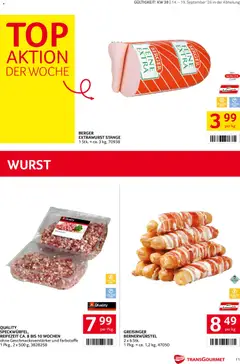Transgourmet Flugblatt ab 14.09.2026 gültig | Seite: 11 | Produkte: Wurst