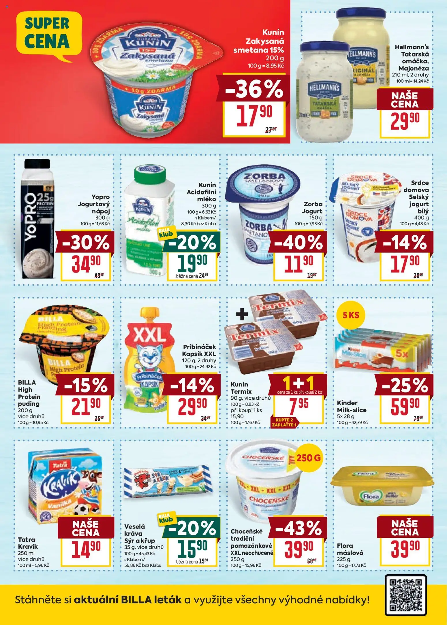 Billa Velký leták od 22.07.2026 | Strana: 18 | Produkty: Sýr, Hellmann's, Majonéza, Zakysaná smetana