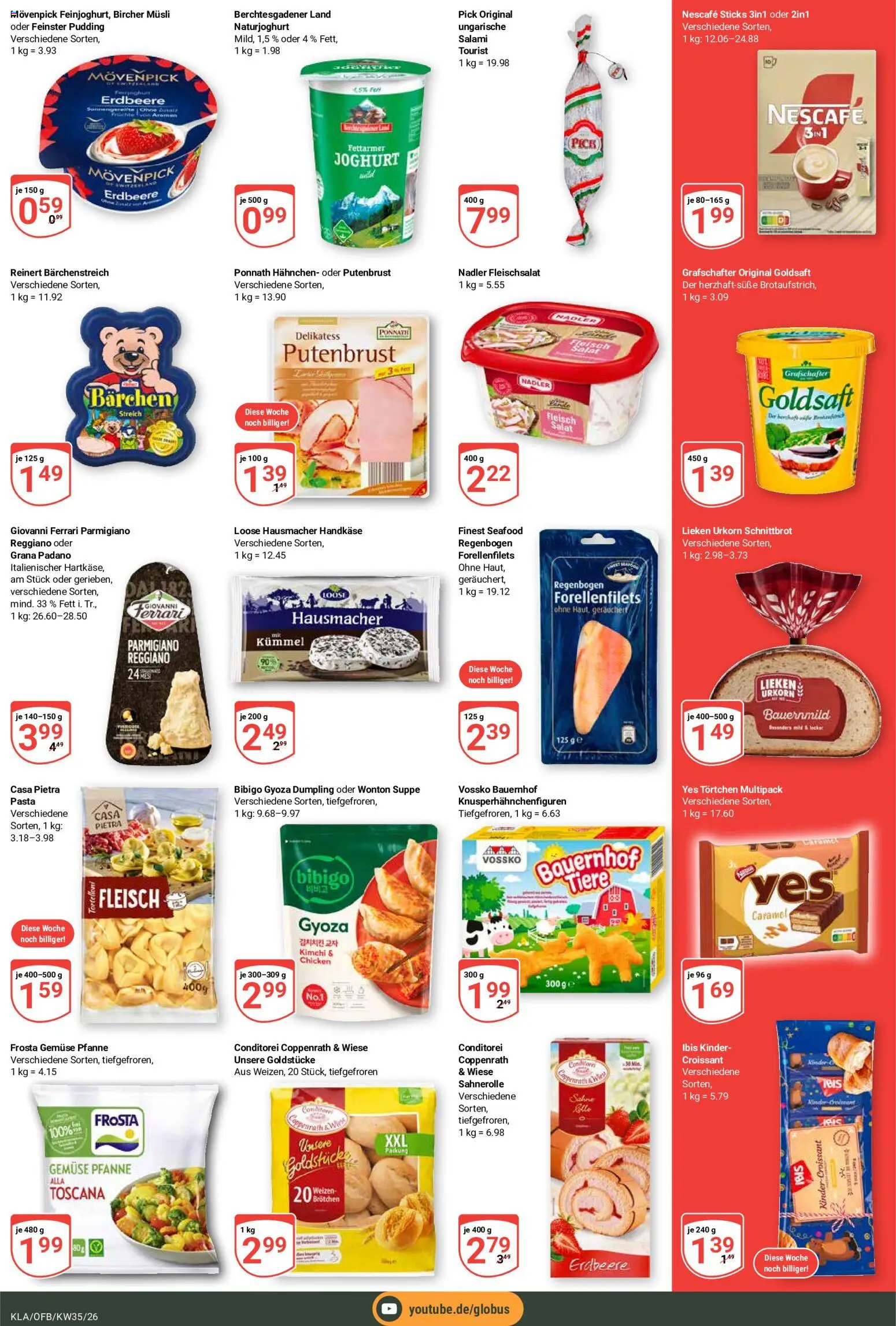 Globus Prospekt Kaiserslautern – gültig ab 24.08.2026 | Seite: 5 | Produkte: Hahnchen, Joghurt, Salami, Salat