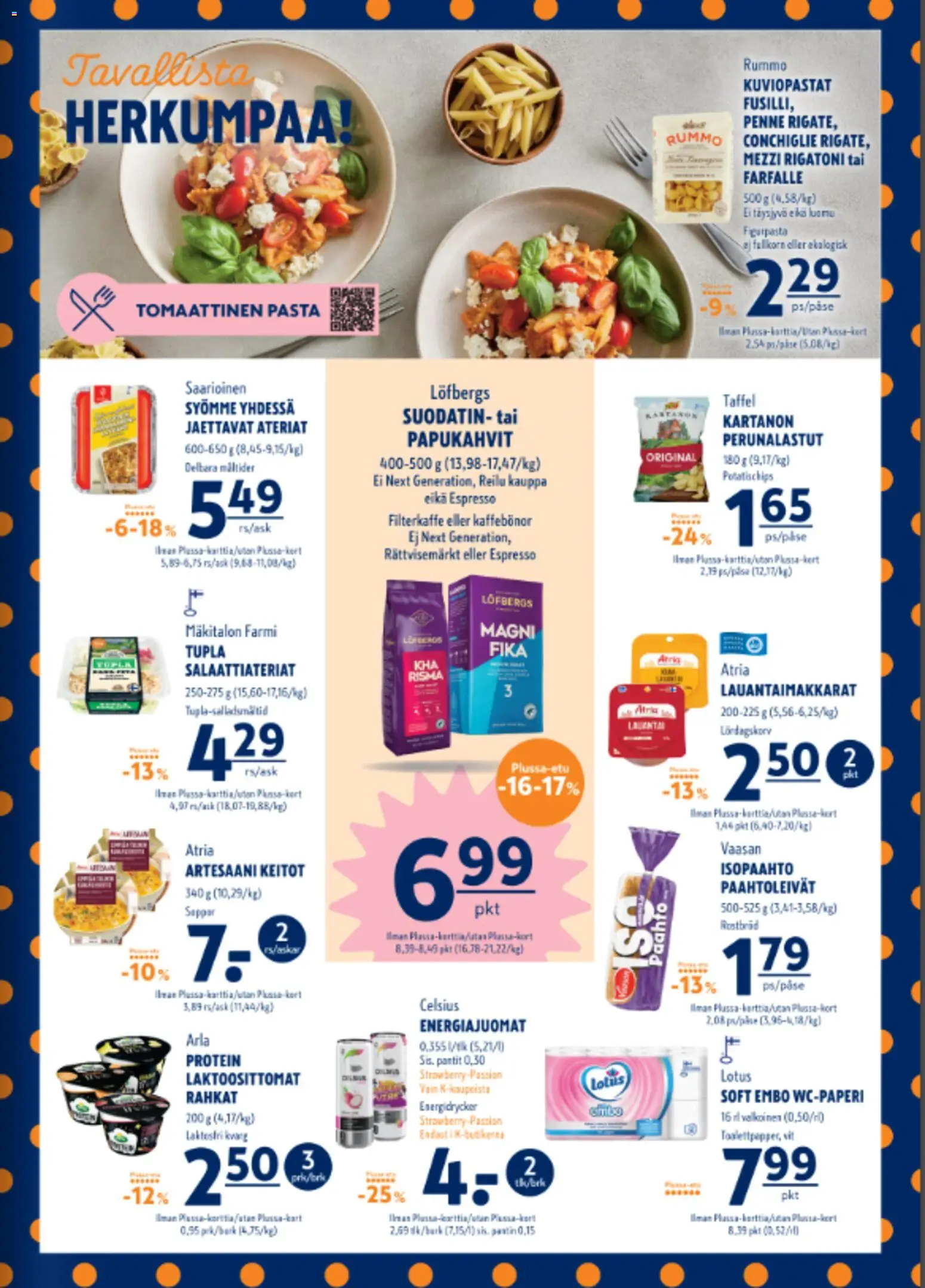 K-Supermarket tarjoukset – voimassa 20/08/2026 alkaen | Sivu: 2 | Tuotteet: Lotus, Pasta