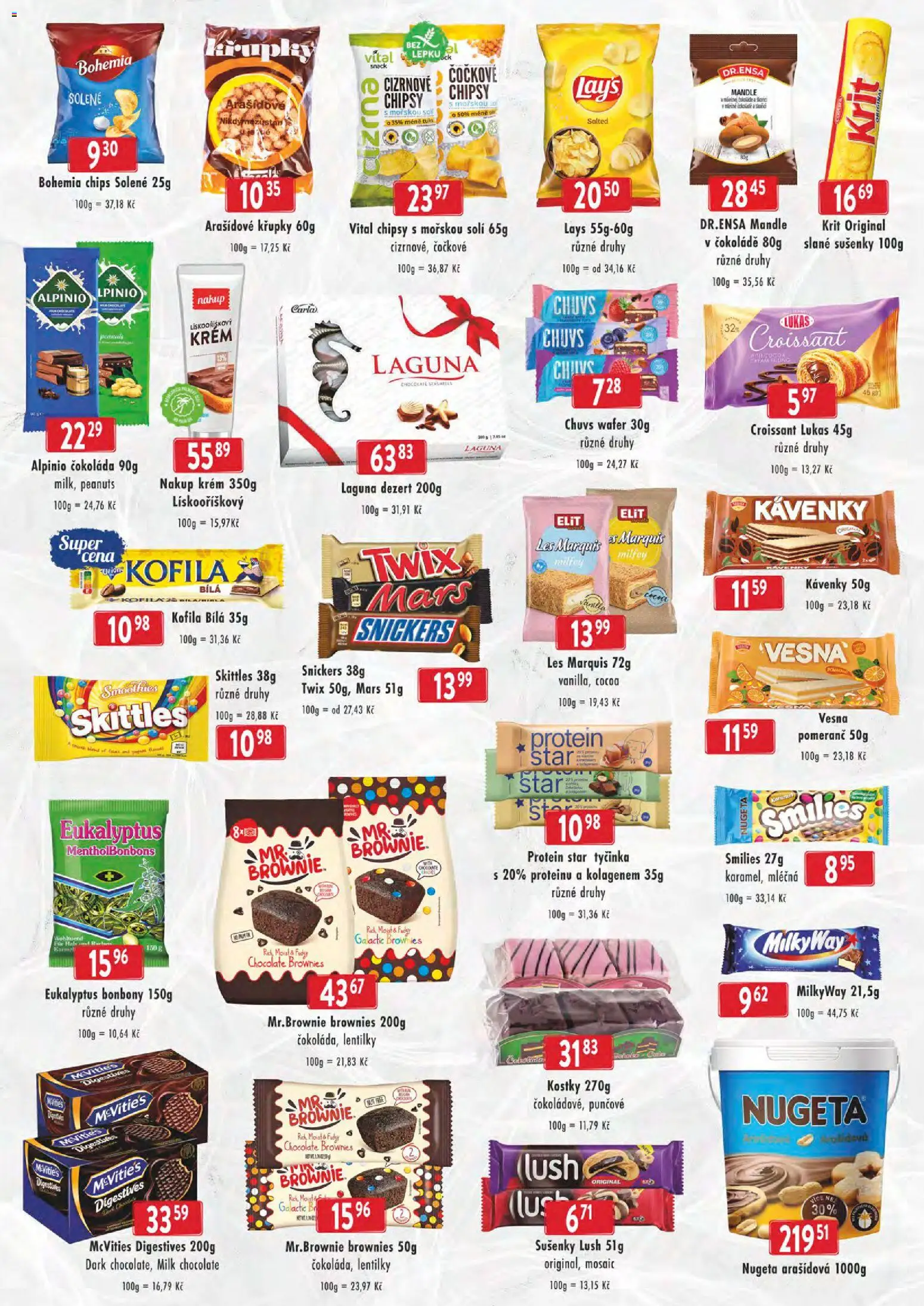 Astur & Qanto leták - cash&carry Jeseník, Krnov od 13.05.2026 | Strana: 5 | Produkty: Čokoláda, Krém, Skittles, Croissant