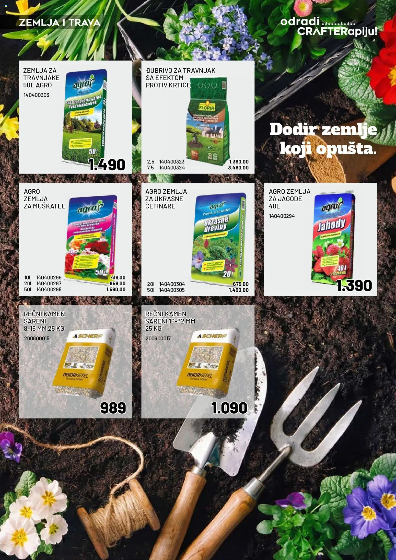 Crafter katalog - važi od 20.03.2026 | Strana: 15 | Proizvode: Jagode, Zemlja