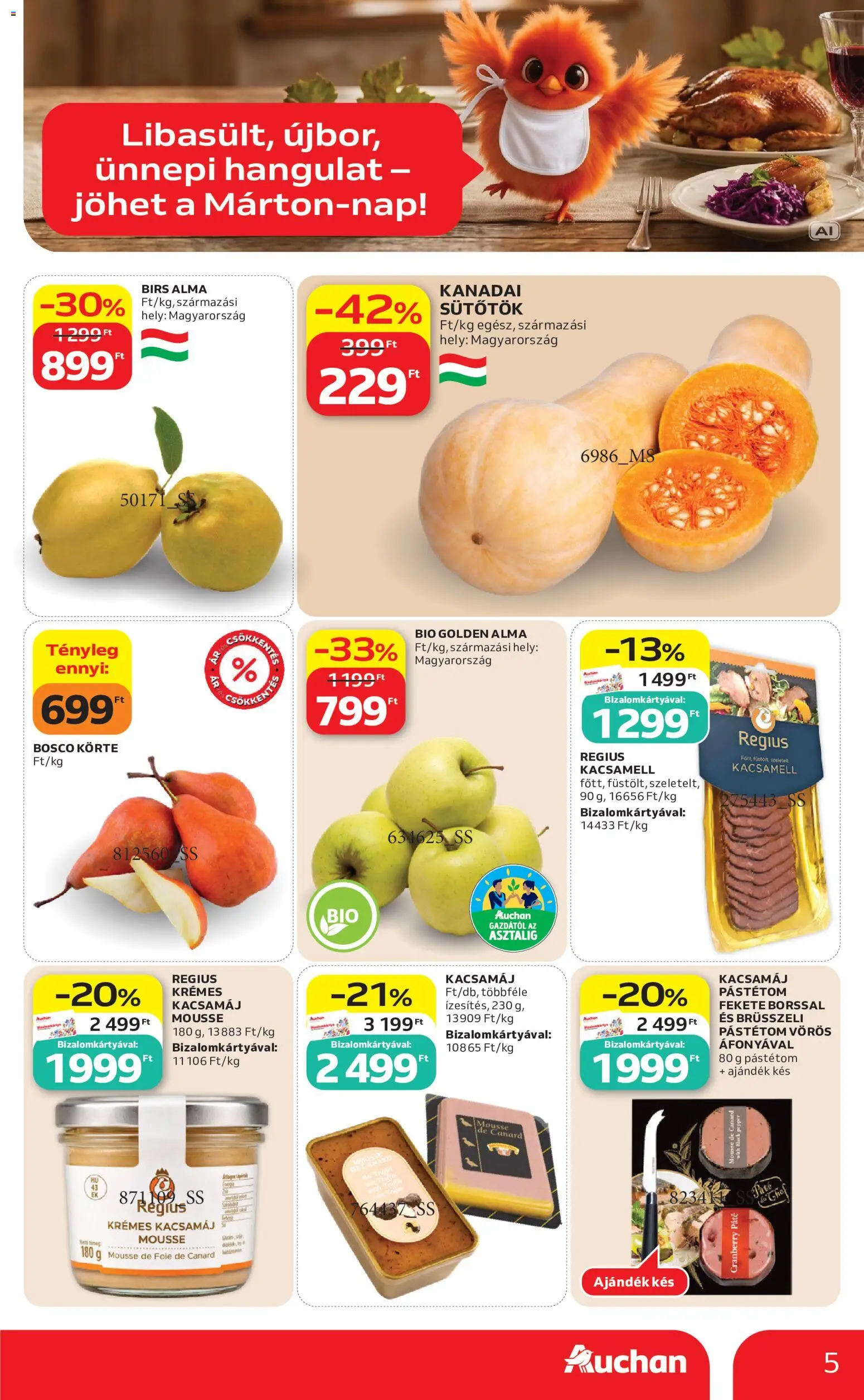 Auchan akciós ujság - amely érvényes a következő dátumtól: 2026.10.29. | Oldal: 5