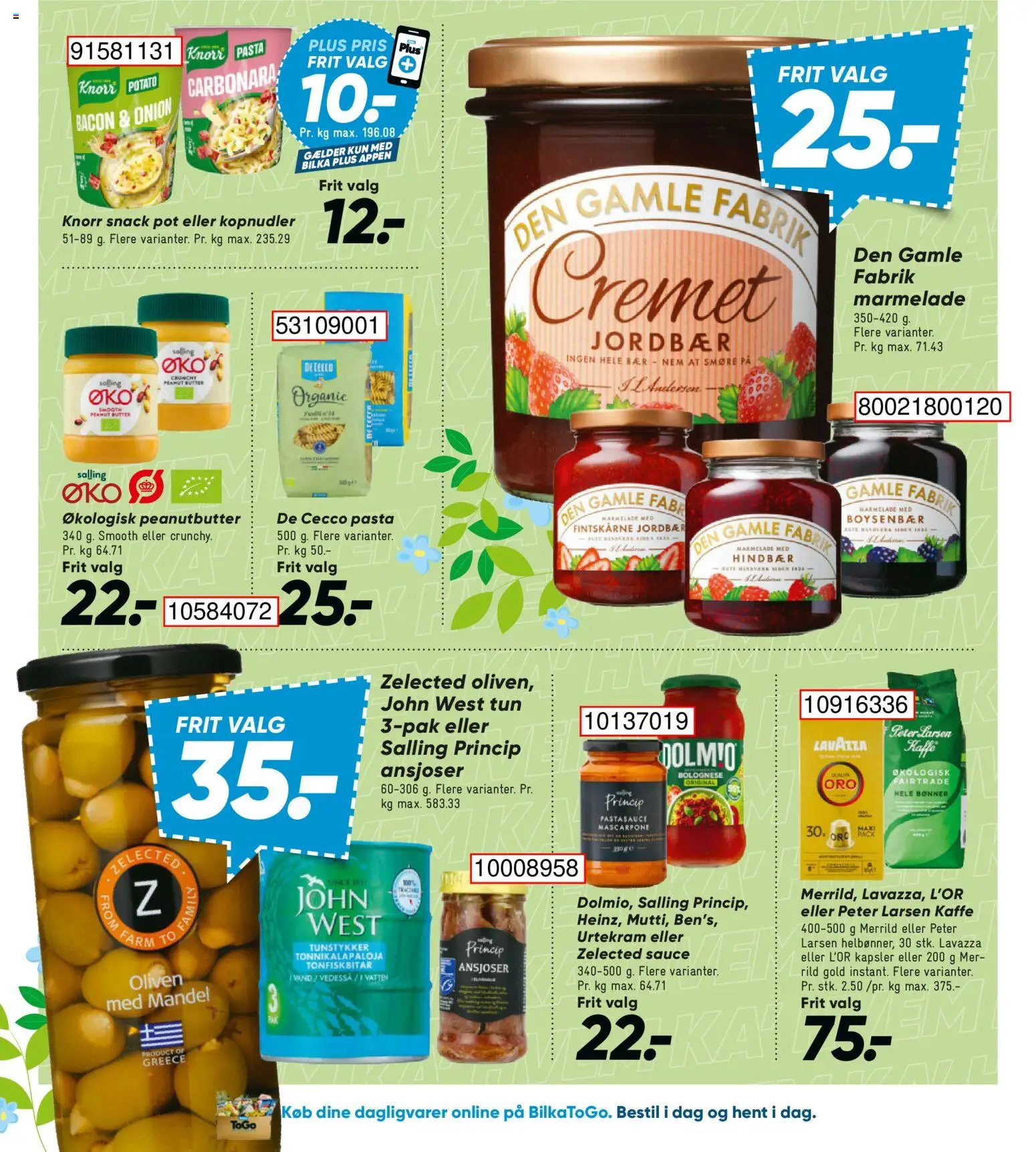 Bilka tilbudsavis – gyldig fra 15.05.2026 | Side: 34 | Produkter: Kopnudler, Hindbær, Oliven, Pastasauce