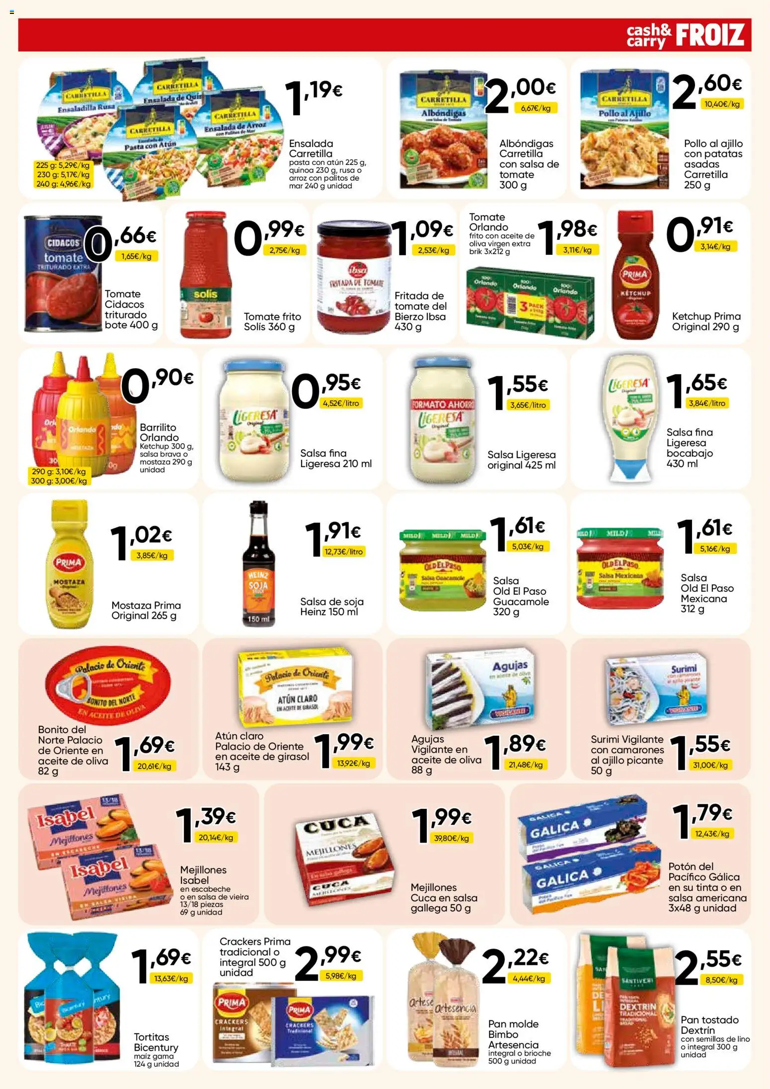Froiz - Folleto Cash │ válido desde el 03.06.2026 | Página: 3 | Productos: Ensaladilla, Salsa brava, Pasta, Guacamole