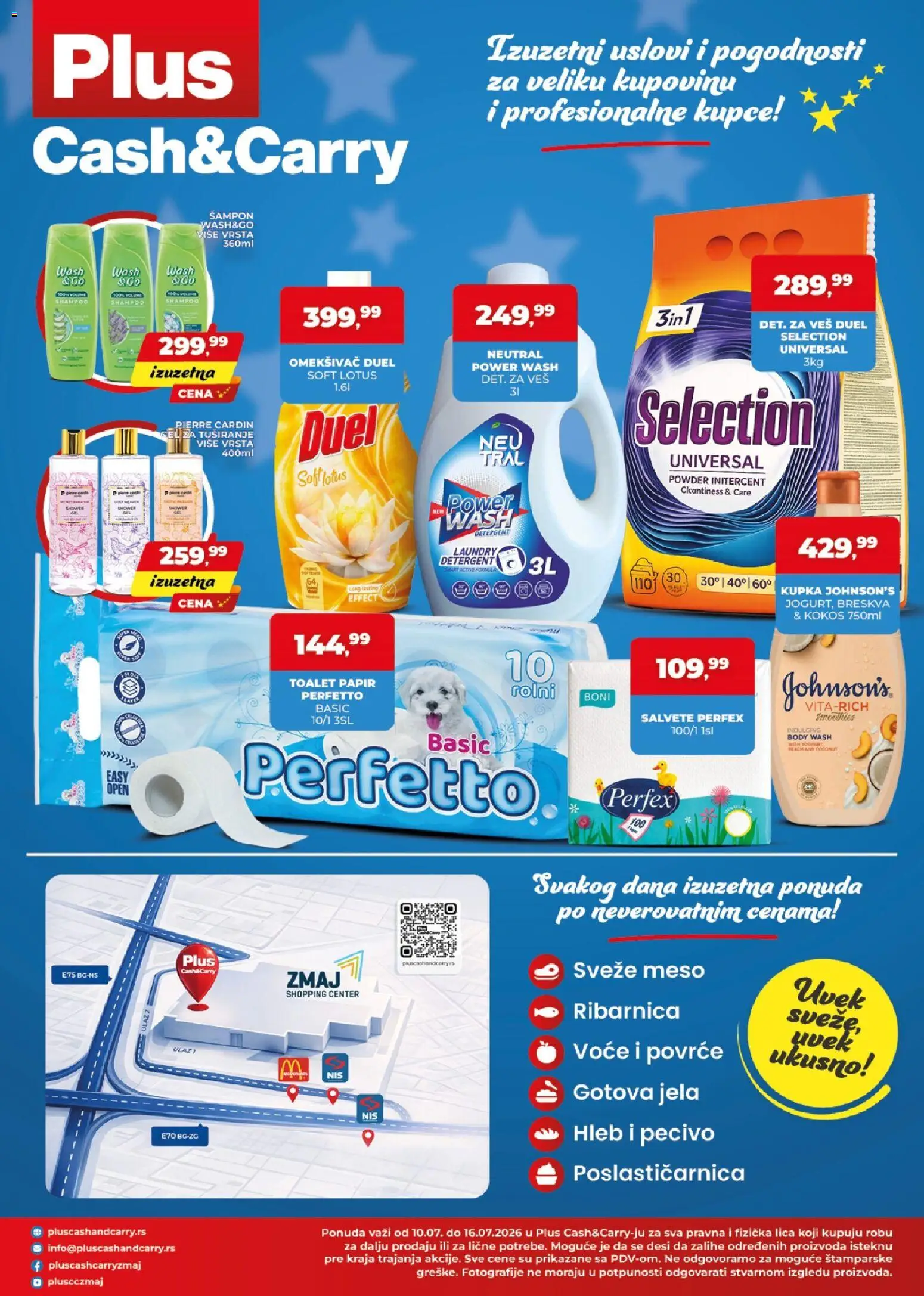 Plus Cash & Carry katalog - važi od 10.07.2026 | Strana: 4 | Proizvode: Toalet papir, Šampon, Hleb, Breskva