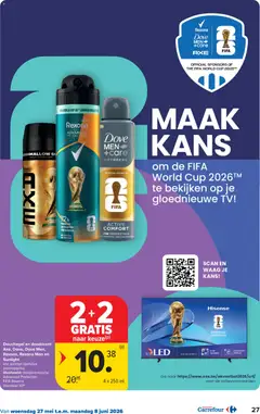 Carrefour folder week 22 - Voorbeeld van een folder van Carrefour, geldig van 27.05.2026 | Pagina: 27 | Producten: Tv, Douchegel, Deodorant, Antitranspirant