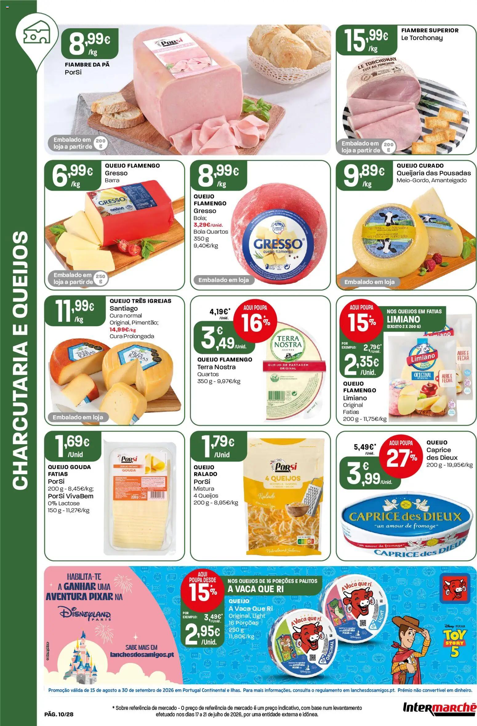 Intermarché Folheto Contact │ válido de 27/08/2026 | Página: 10 | Produtos: Fiambre, Base, Queijo, Queijo curado