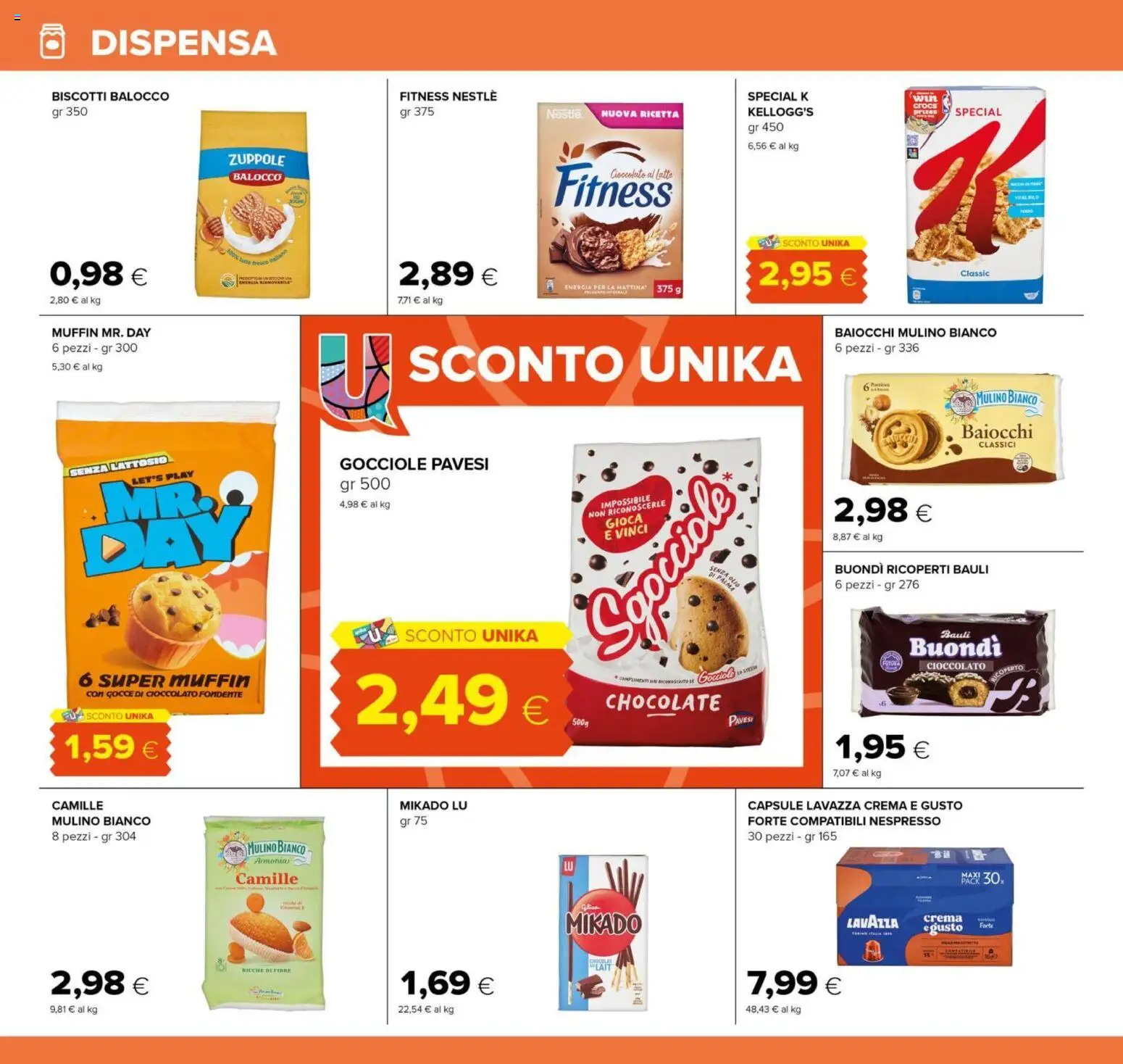 Volantino Tigre del 25/09/2026 | Pagina: 16 | Prodotti: Cioccolato, Biscotti, Olio, Muffin