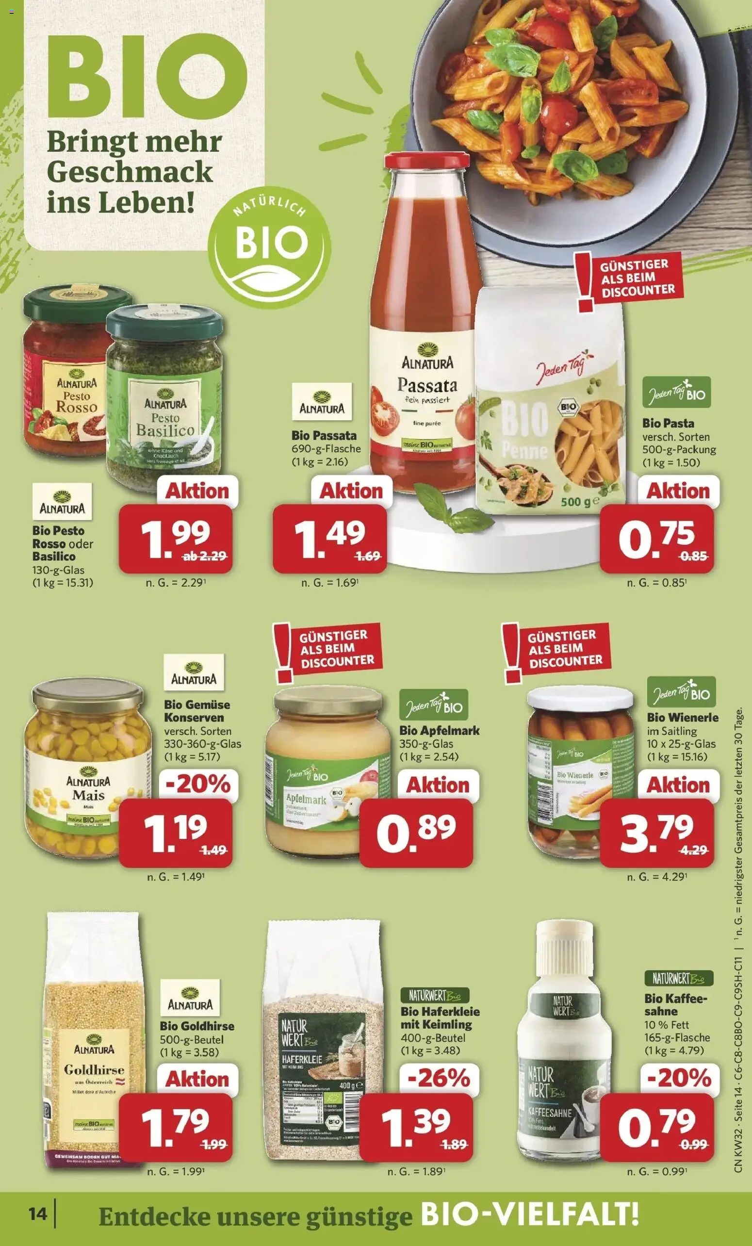 Combi Prospekt Borchen (ab 03.08.2026) zum Blättern | Seite: 16 | Produkte: Käse, Gemüse, Pasta, Sahne