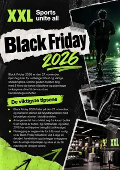 Forhåndsvisning av XXL Black Friday avis gyldig fra 19/10/2026