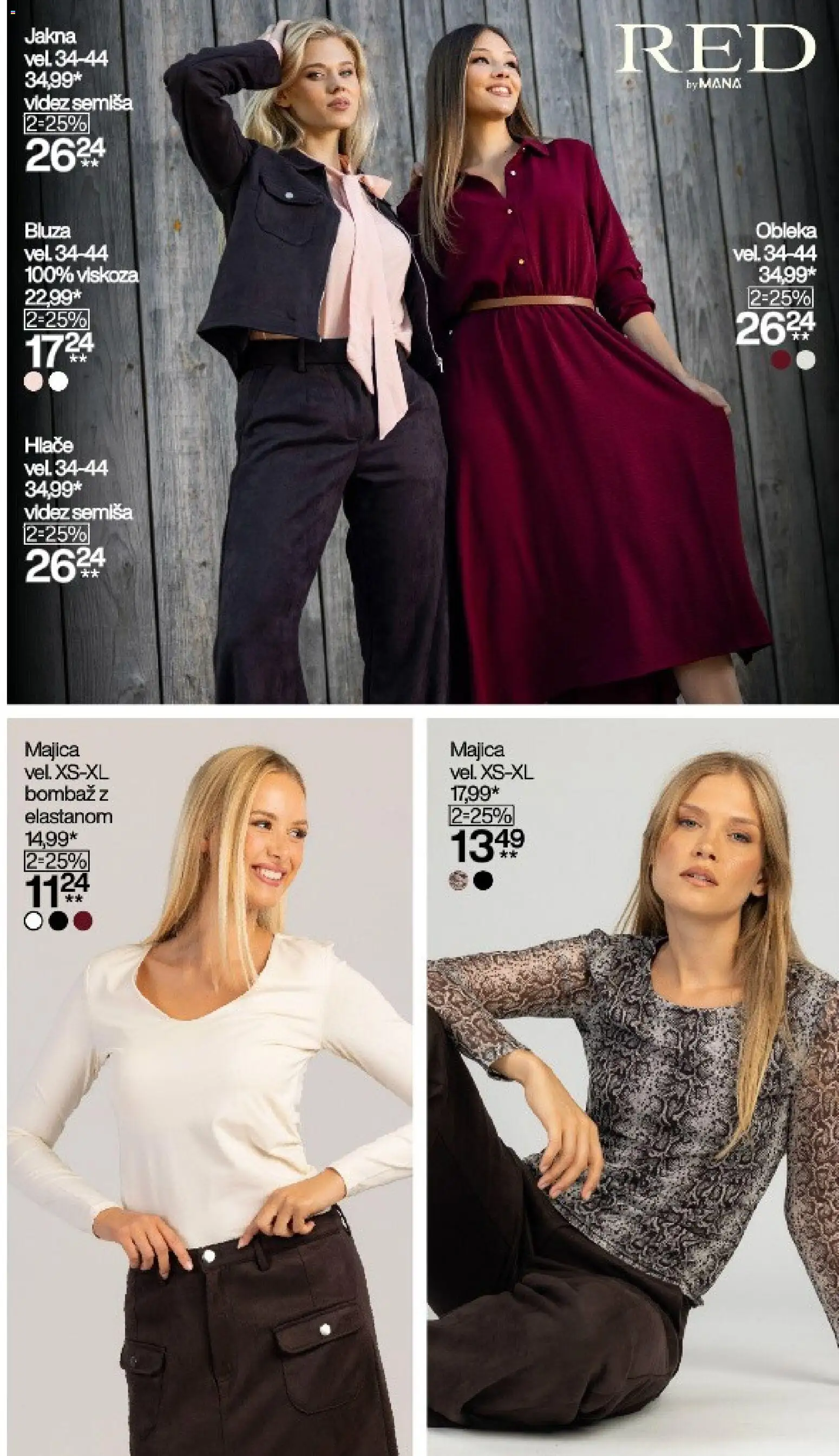 Novi Mana katalog ponudbe – veljaven od 12.10.2026 | Stran: 7 | Izdelki: Bluza, Jakna, Hlace, Obleka