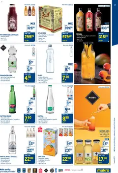 Náhled letáku Makro leták - Bar od 22.04.2026 | Strana: 3 | Produkty: Mattoni, Voda, Džus, Minerální voda