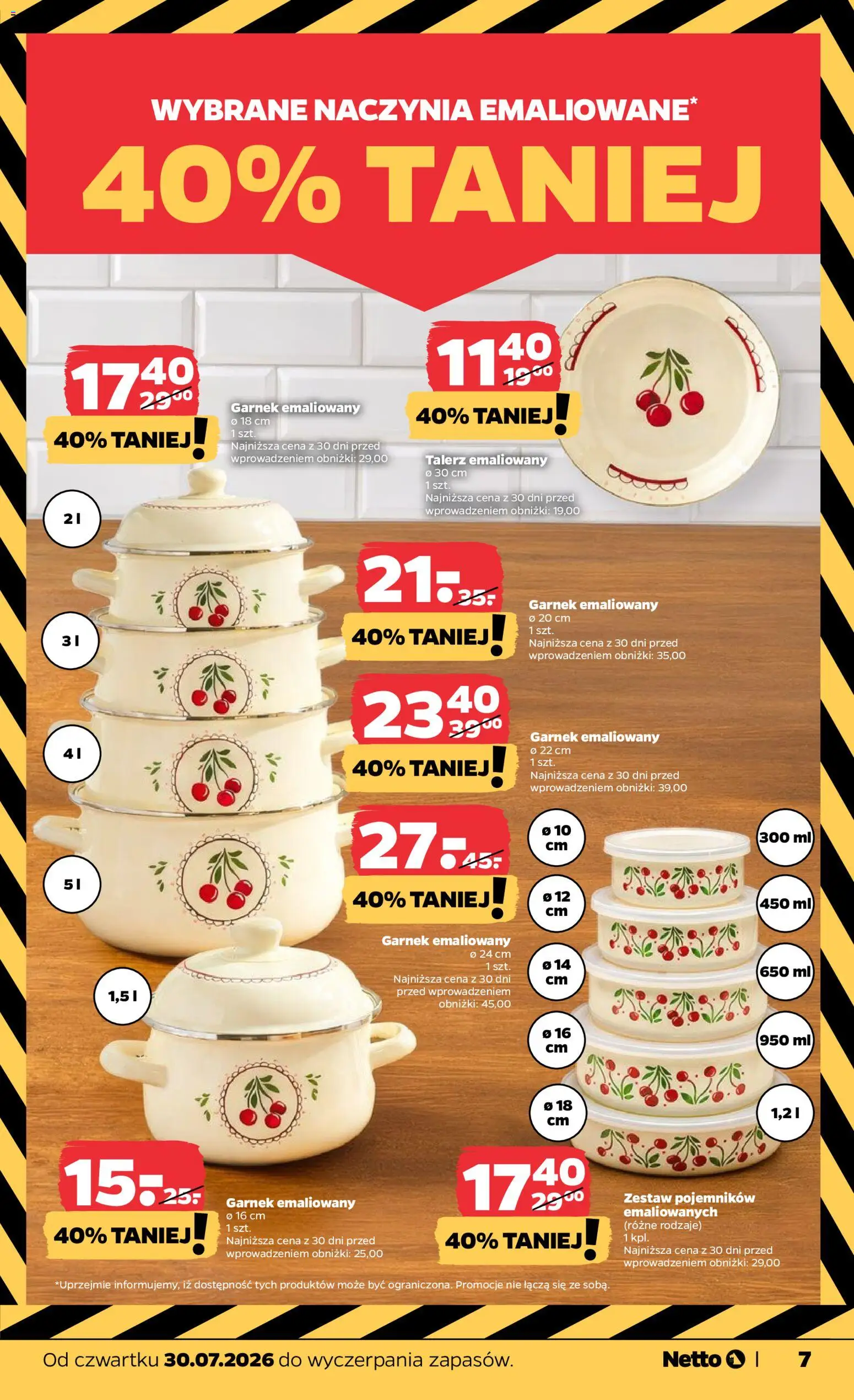 Netto gazetka od czwartku NonFood od 30.07.2026 | Strona: 7 | Produkty: Garnek