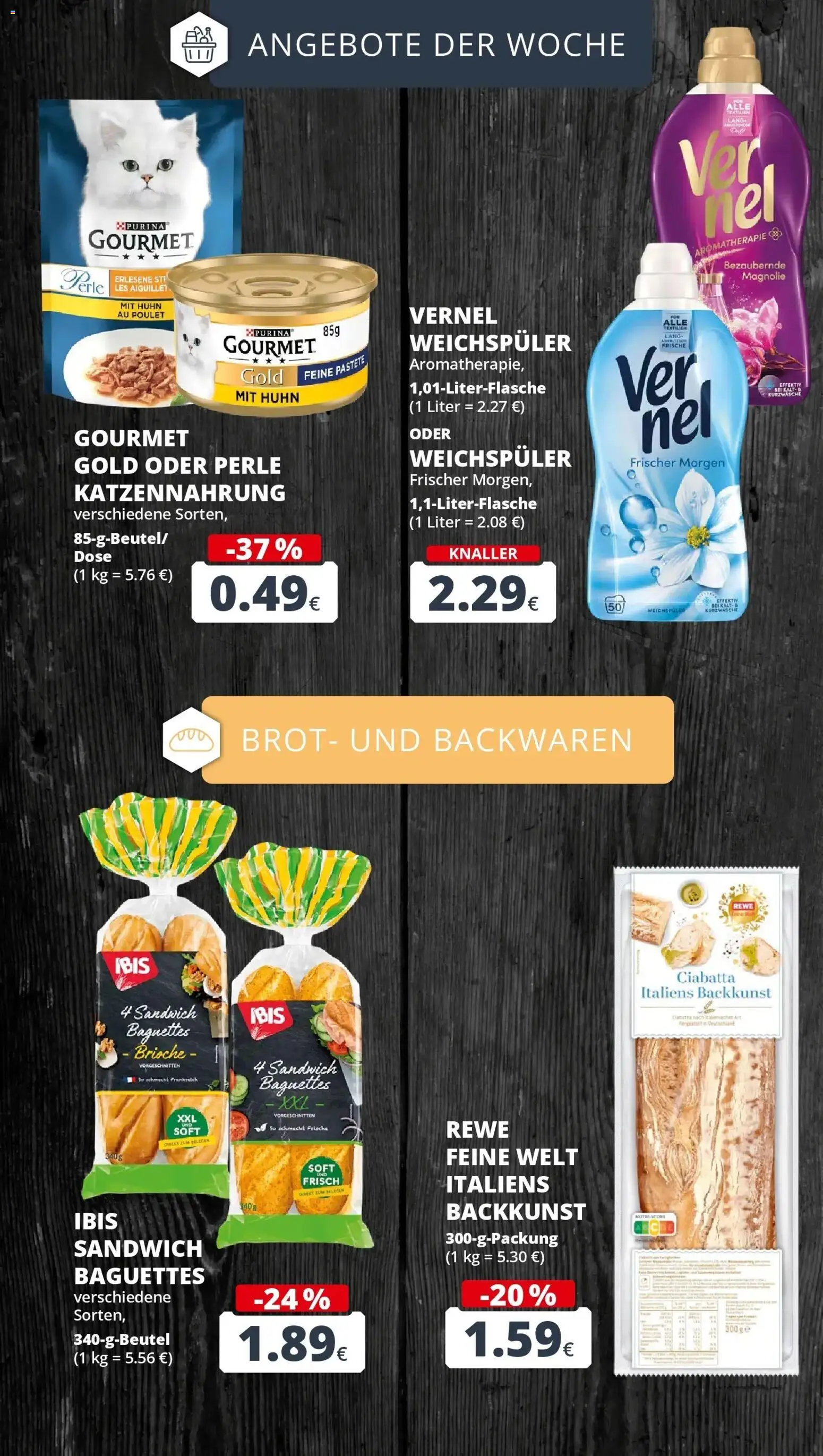 Rewe Prospekt Bergheim – gültig ab 06.07.2026 | Seite: 9 | Produkte: Weichspüler, Brot, Vernel