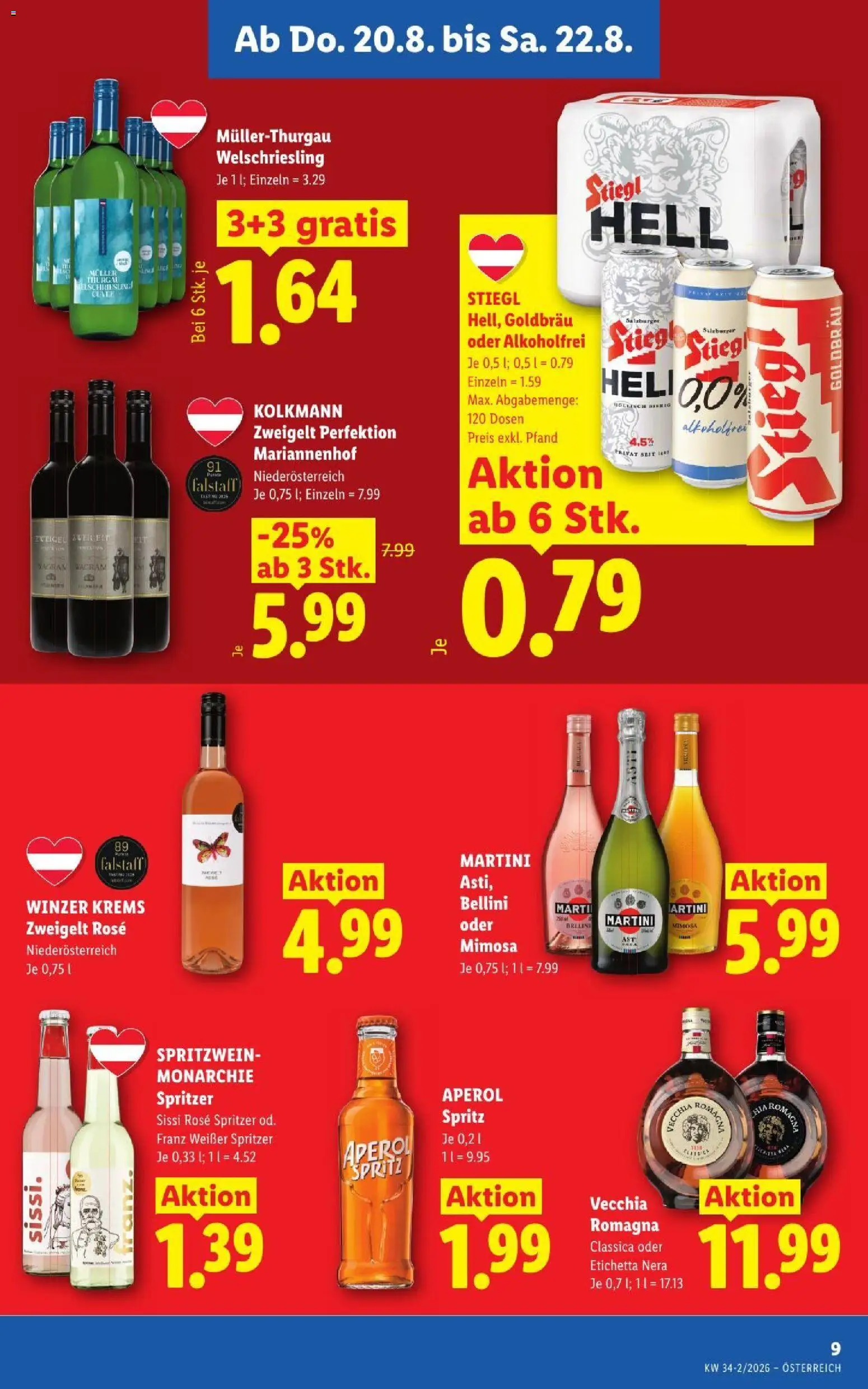 Lidl - Flugblatt gültig ab 20.08.2026 | Seite: 11 | Produkte: Aperol