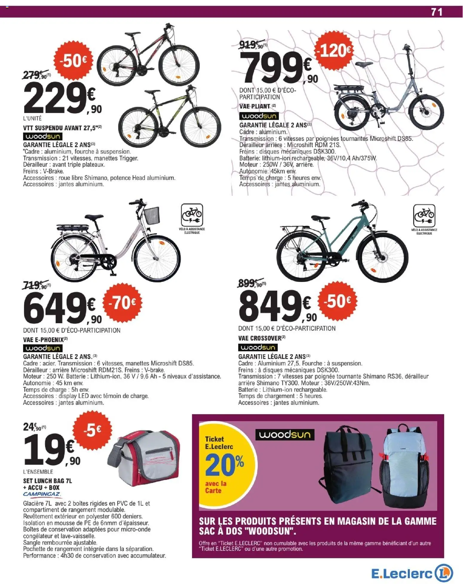 {H1} | Page: 71 | Produits: Vélo, Sac, Vélo a assistance electrique, Cadre