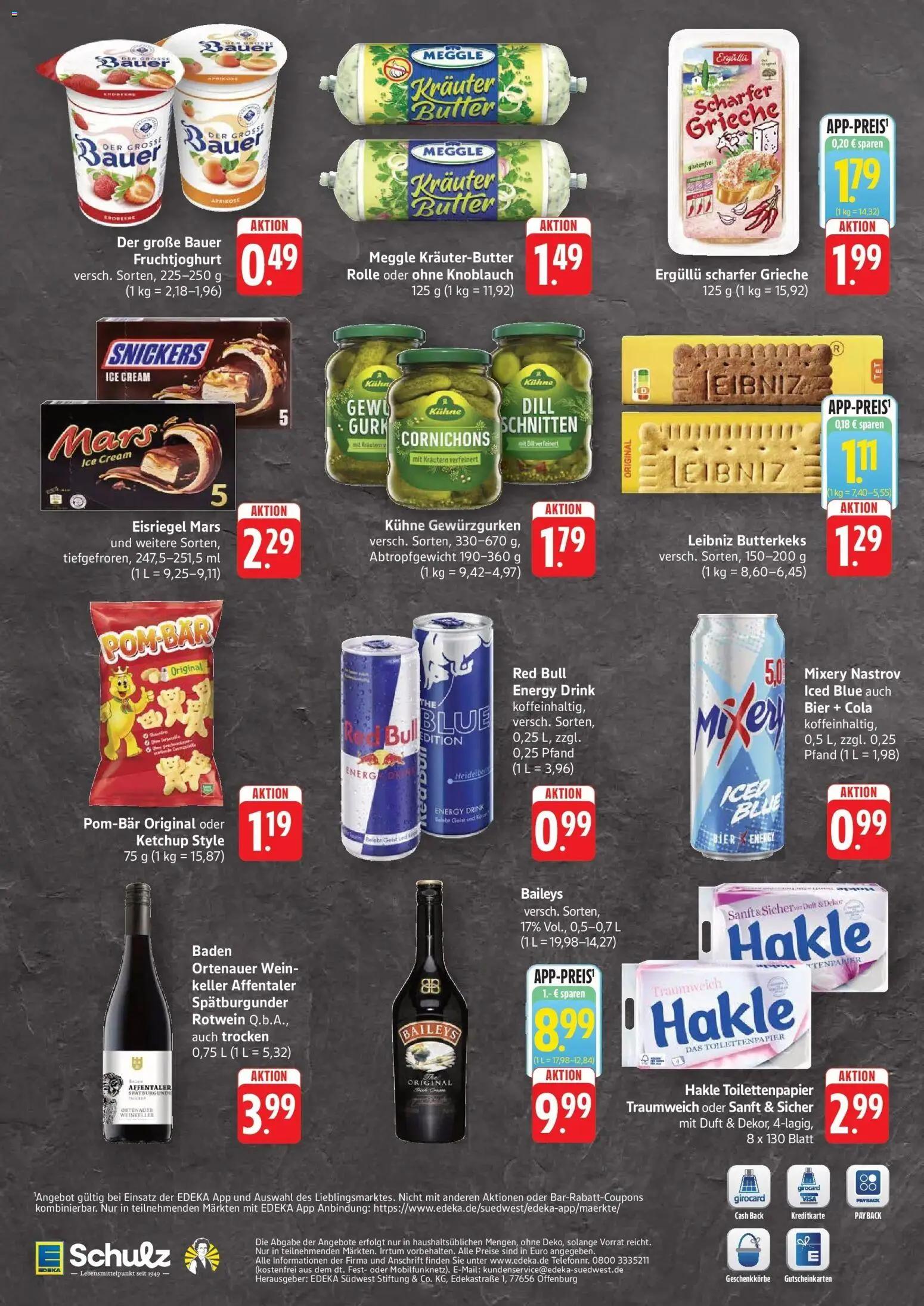 Edeka Prospekt Waldshut-Tiengen – gültig ab 10.08.2026 | Seite: 2 | Produkte: Red bull, Butter, Bier, Rotwein