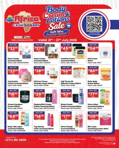 Africa Cash & Carry specials catalogue – valid from 21/07/2026