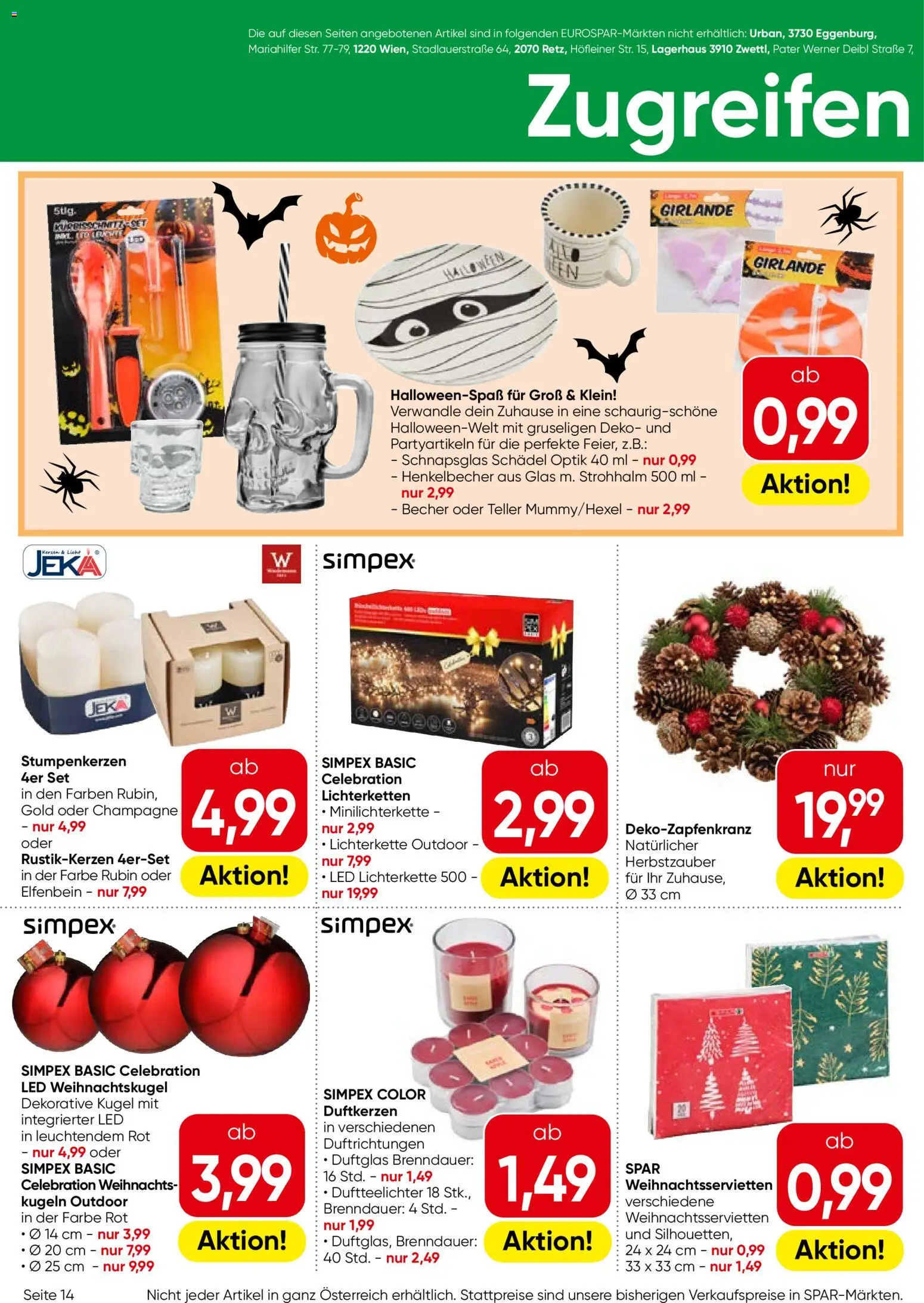 Eurospar Flugblatt gültig ab 22.10.2026 | Seite: 14