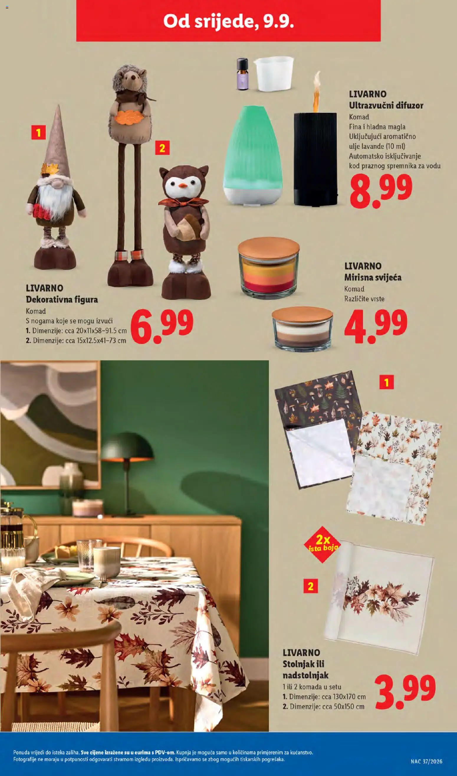 Lidl katalog | vrijedi od 07.09.2026 | Stranica: 55 | Proizvodi: Ulje, Stolnjak