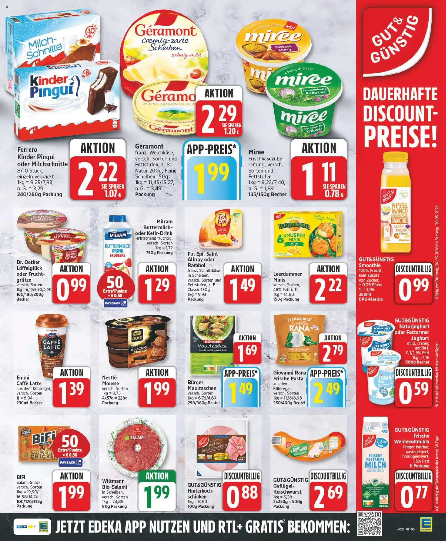 Edeka Prospekt – gültig ab 26.05.2026 | Seite: 7 | Produkte: Äpfel, Leerdammer, Mango, Dattel