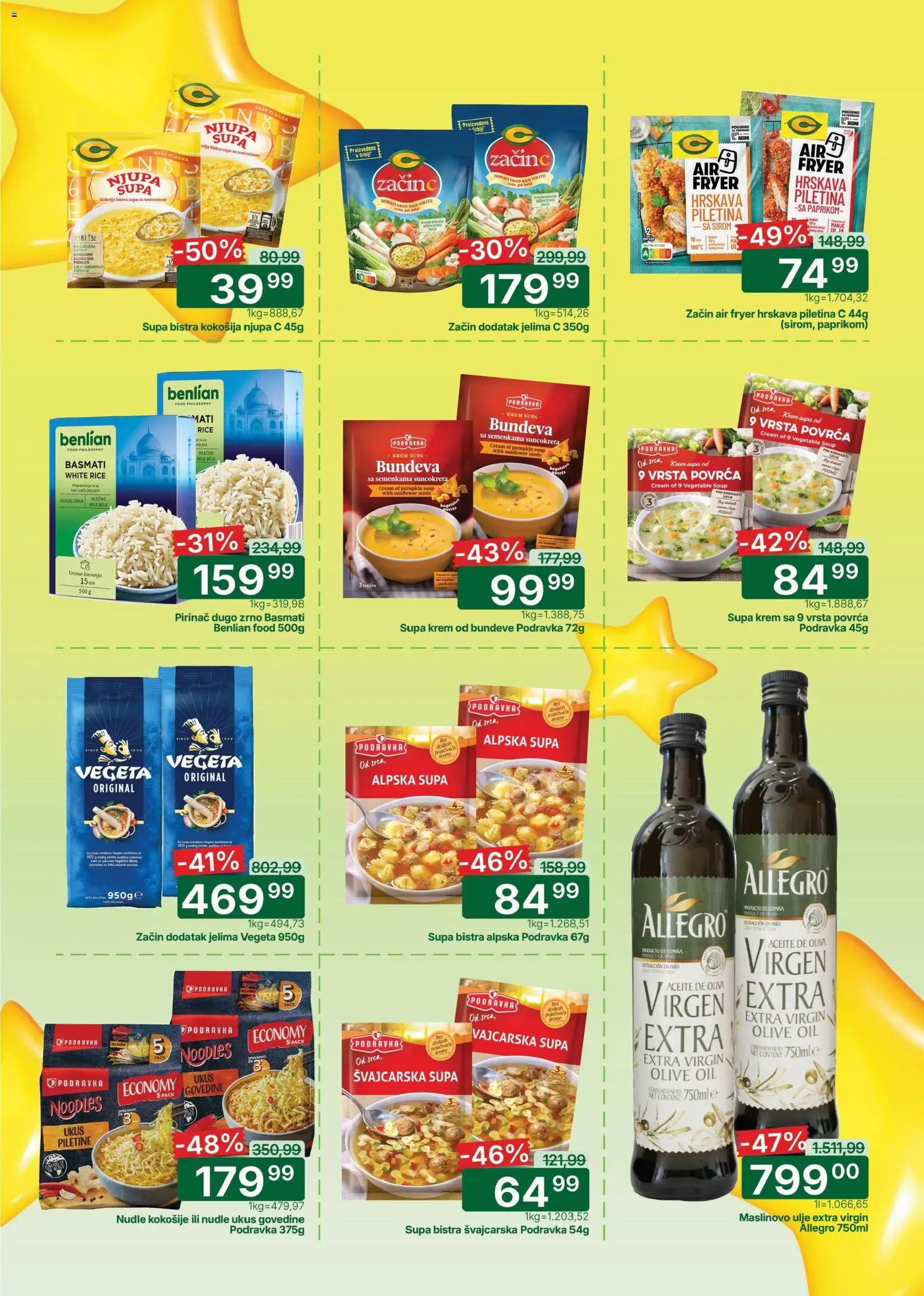 Univerexport katalog - važi od 07.05.2026 | Strana: 6 | Proizvode: Podravka, Bundeva, Ulje, Maslinovo ulje