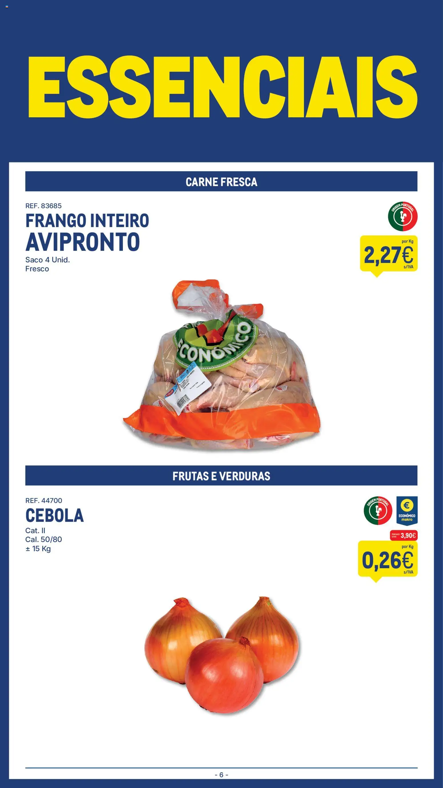 Makro folheto │ válido de 07/07/2026 | Página: 6 | Produtos: Frango, Cebola, Carne