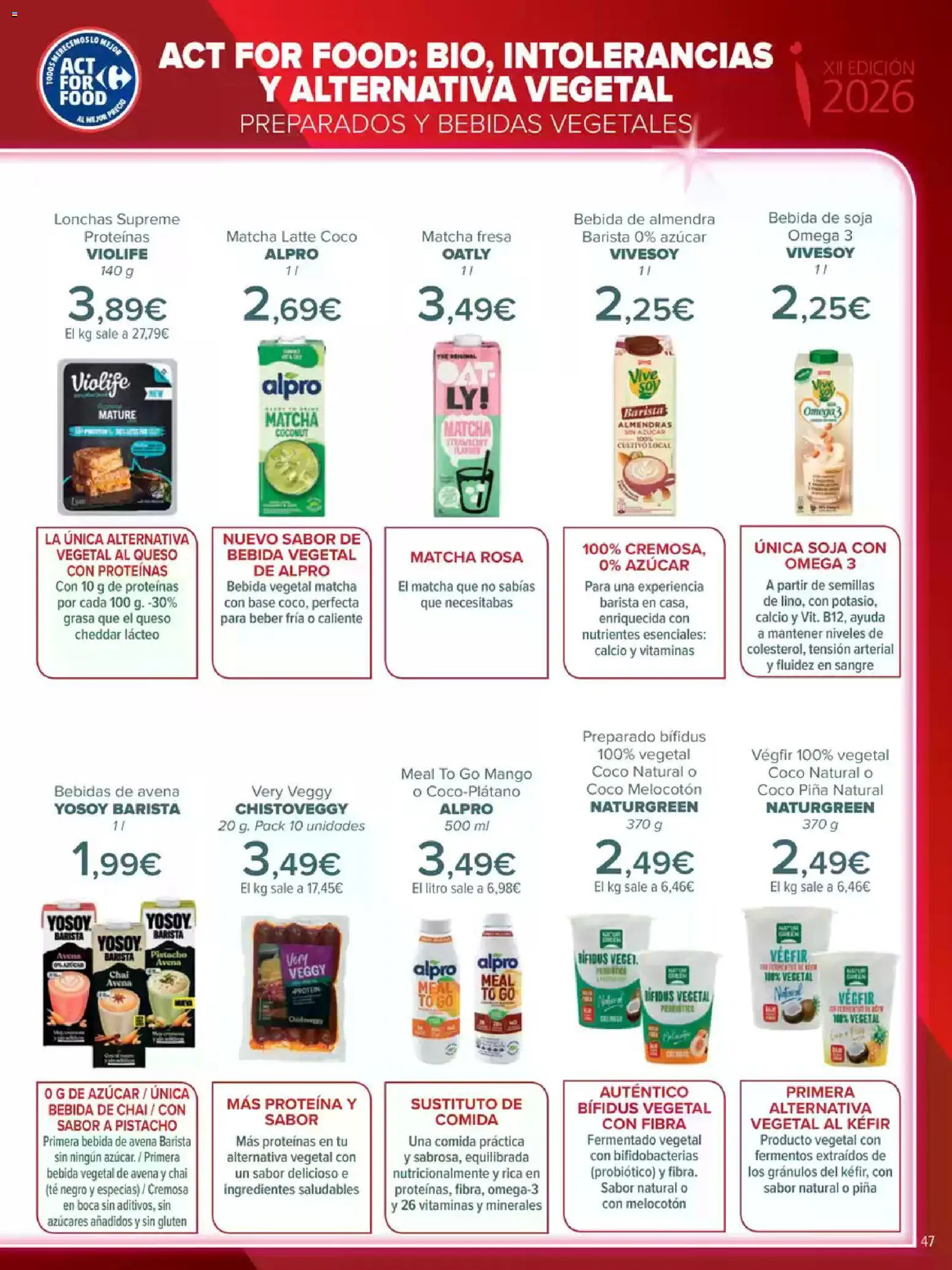 Carrefour Innovación │ válido desde el 05.05.2026 | Página: 47 | Productos: Queso, Chal, Té, Ρούτερ