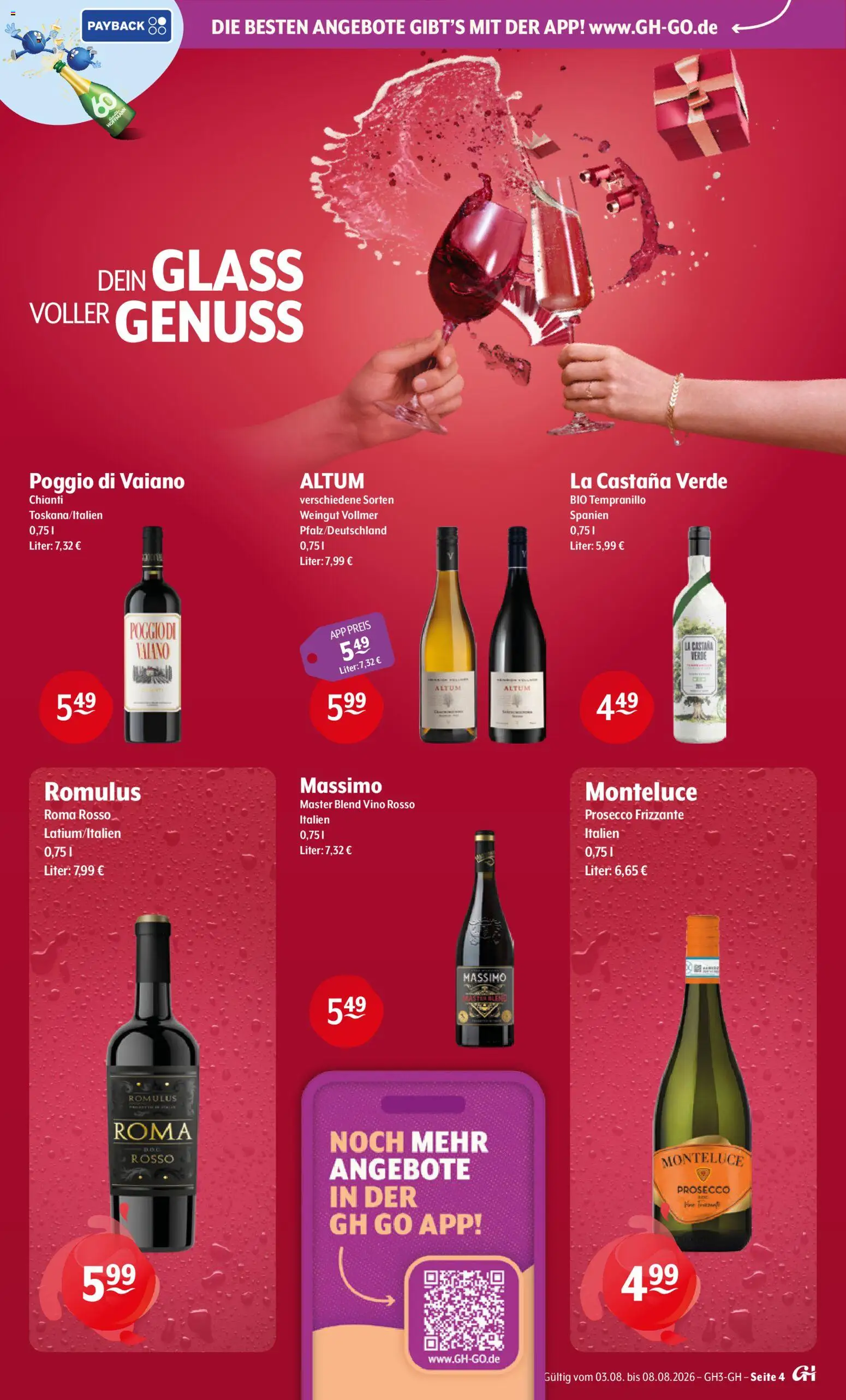 Getränke Hoffmann Prospekt – gültig ab 03.08.2026 | Seite: 4 | Produkte: Prosecco