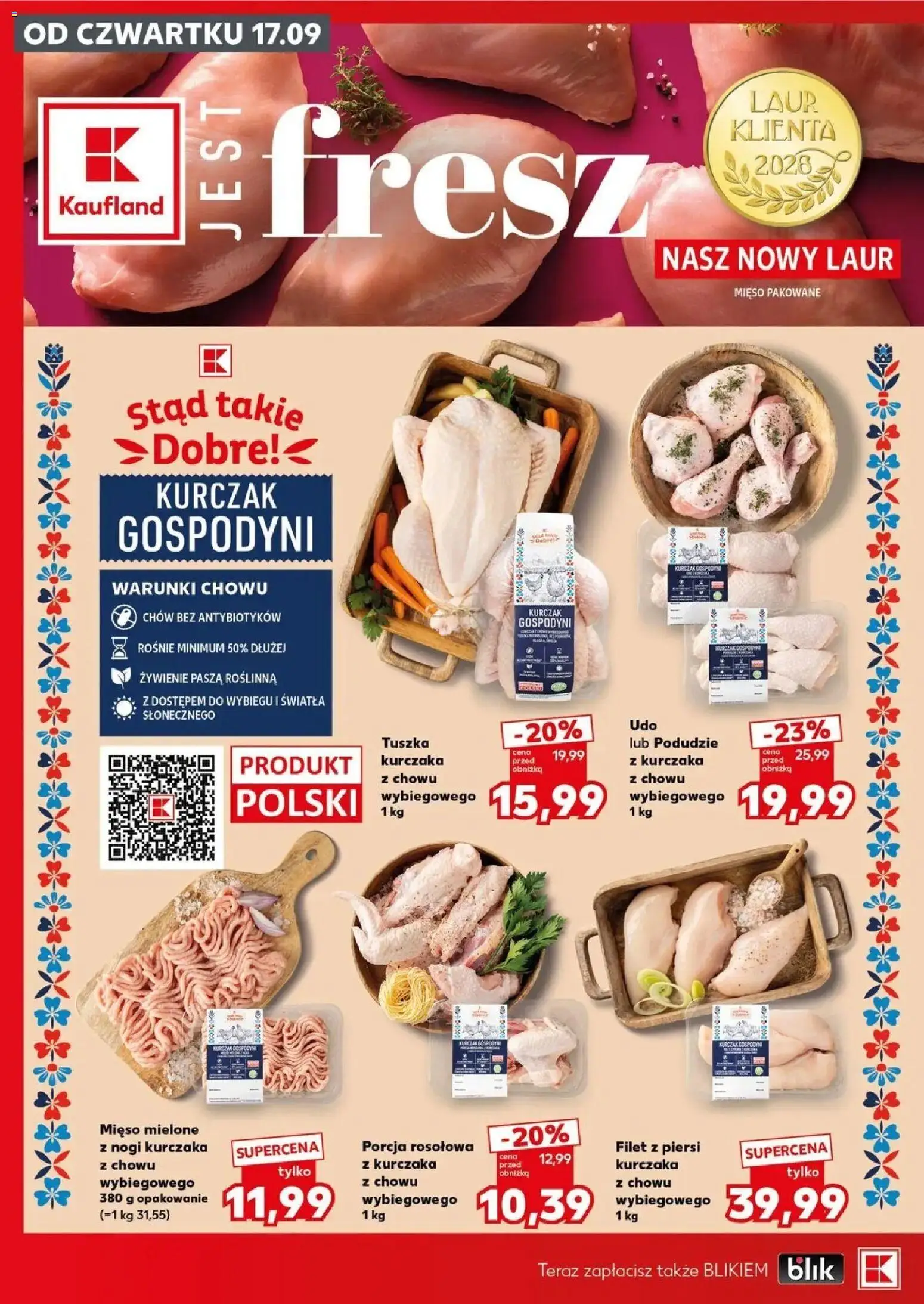 Kaufland gazetka od 17.09.2026 - od jutra PDF | Strona: 24 | Produkty: Porcja rosołowa, Podudzie z kurczaka, Filet, Filet z piersi kurczaka