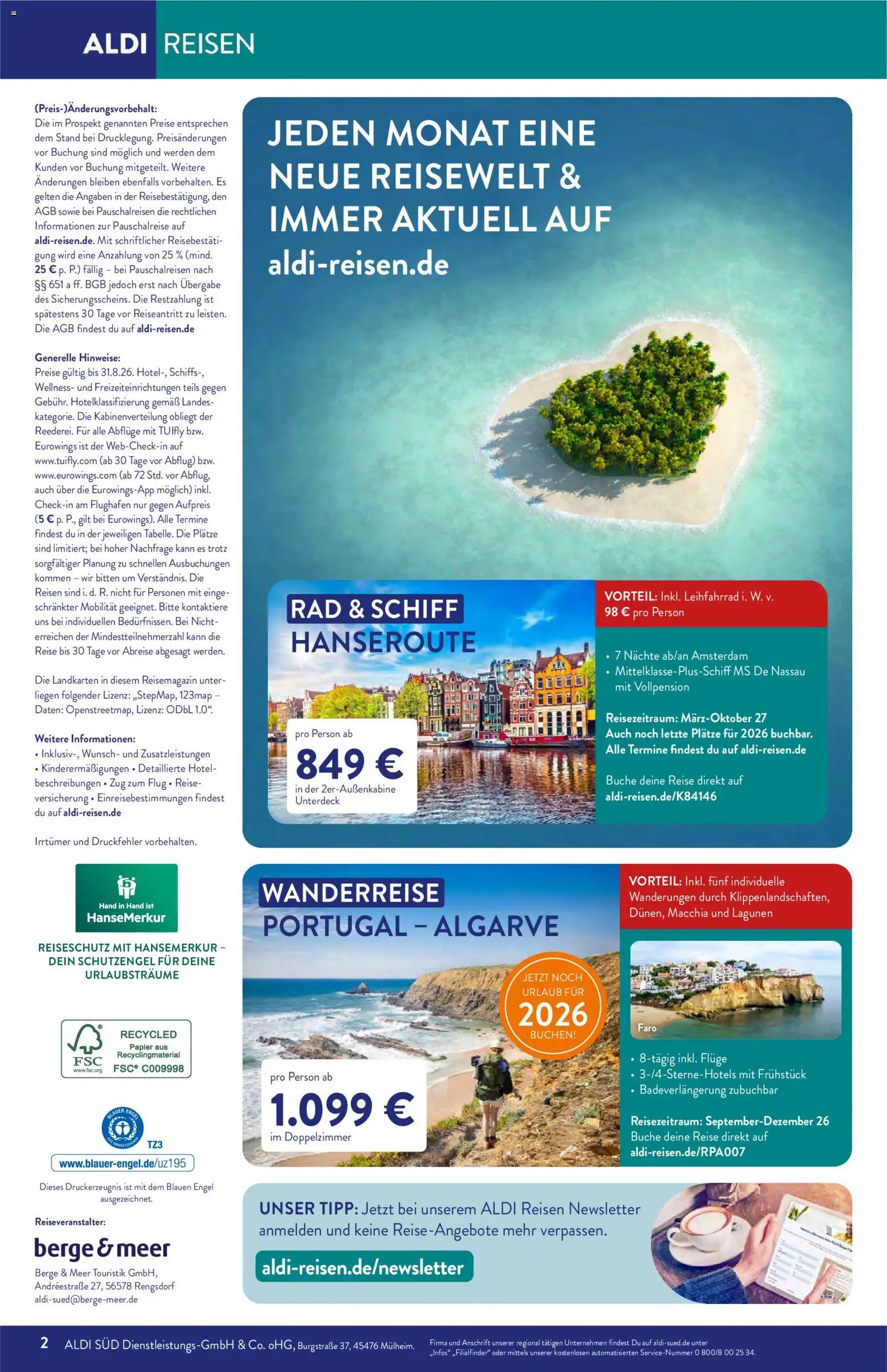 Aldi Reisen Prospekt – gültig ab 01.08.2026 | Seite: 2