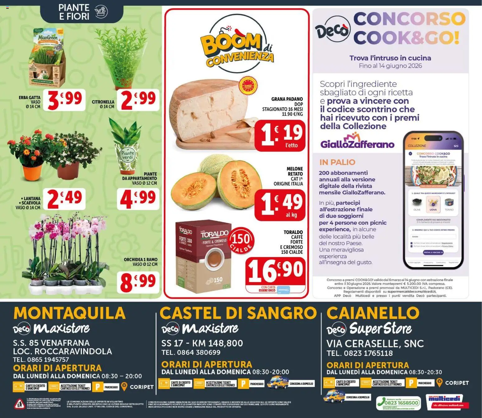 Volantino Decò del 29.05.2026 | Pagina: 20 | Prodotti: Uova, Caffè, Citronella, Grana Padano