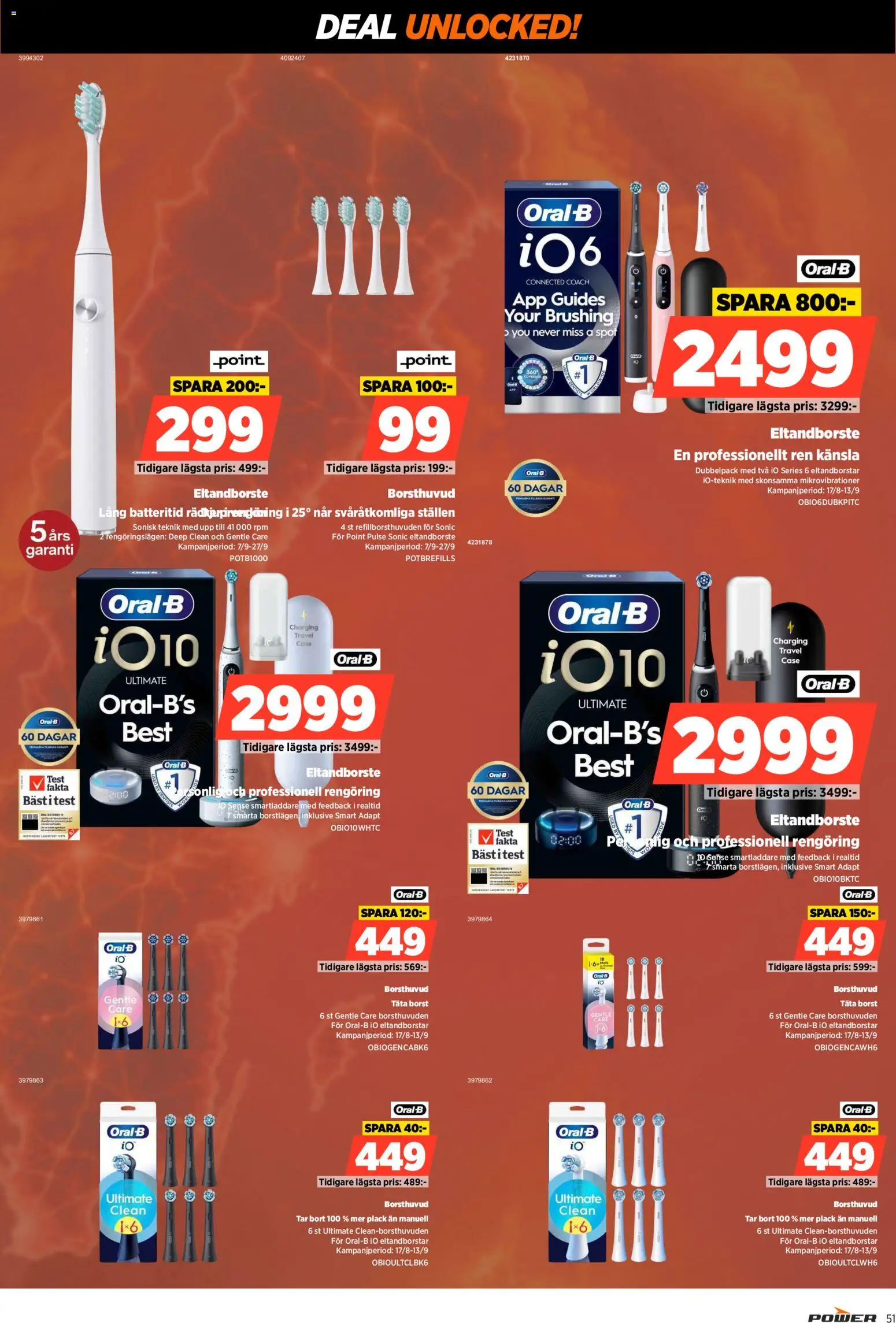 Power reklamblad aktuell från 07/09/2026 | Sida: 51 | Produkter: Eltandborste