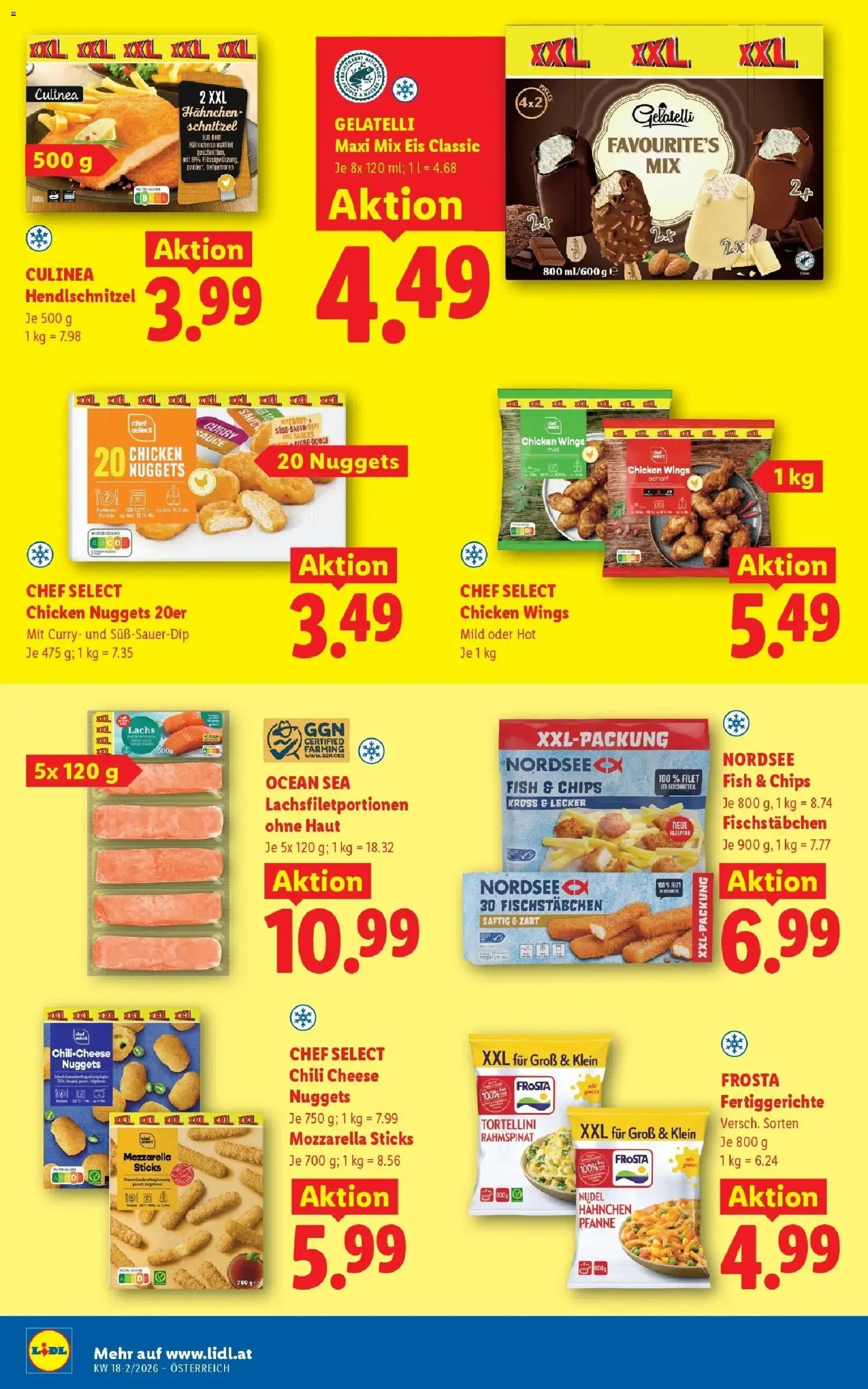Lidl Flugblatt - Wien, Langenzersdorf, Zwettl gültig ab 30.04.2026 | Seite: 12 | Produkte: Chips, Eis, Fertiggerichte, Chili