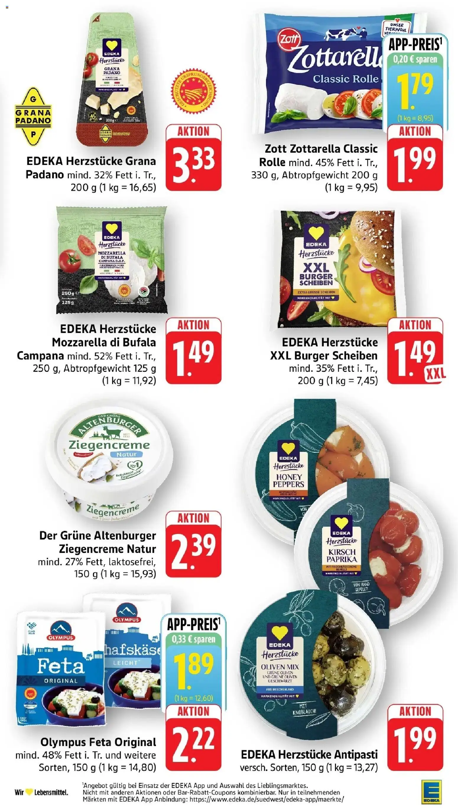 Edeka Prospekt Vaihingen-Kleinglattbach (ab 31.08.2026) » Angebote Online | Seite: 17 | Produkte: Burger, Paprika, Knoblauch, Frischkase