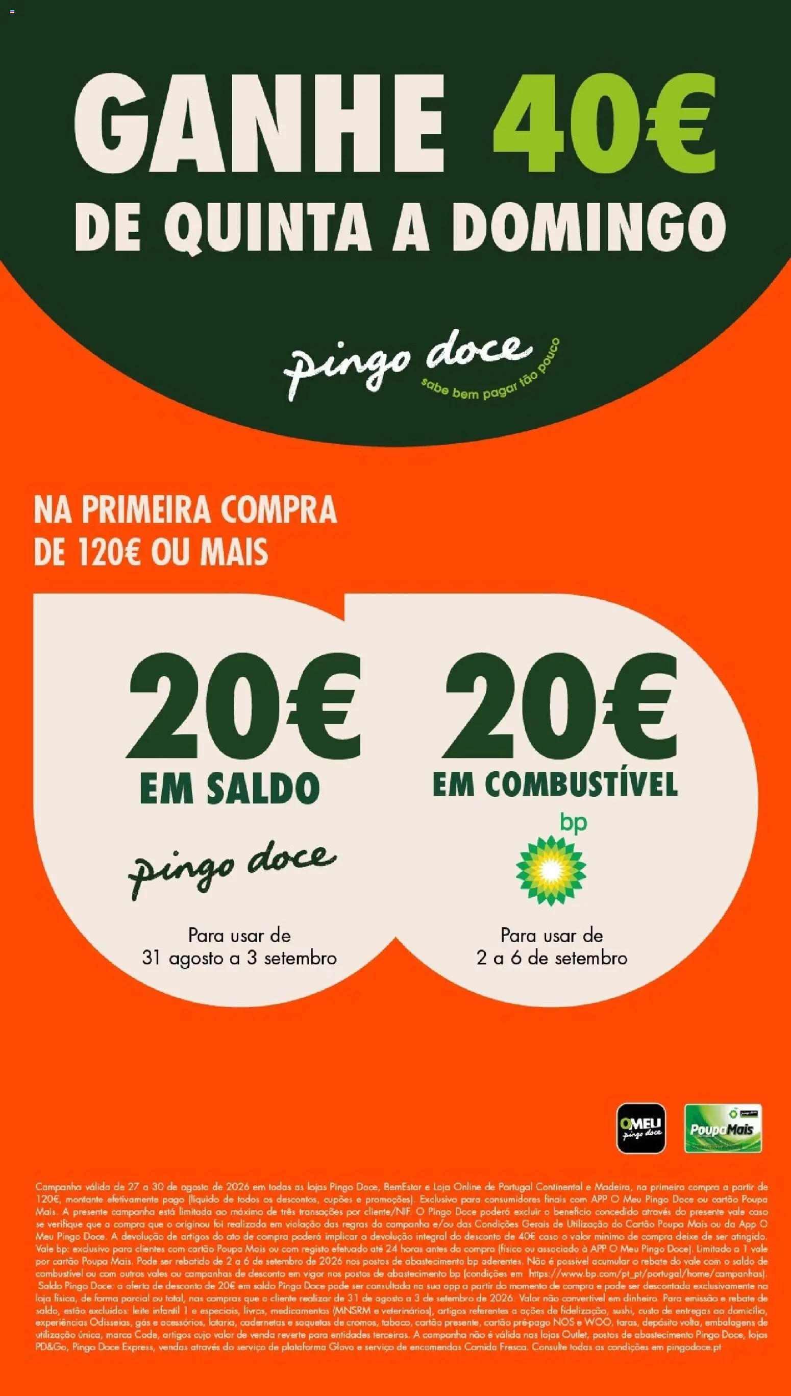 Pingo Doce Poupe este Fim de Semana │ válido de 28/08/2026 | Página: 1 | Produtos: Leite infantil, Leite, Saquetas