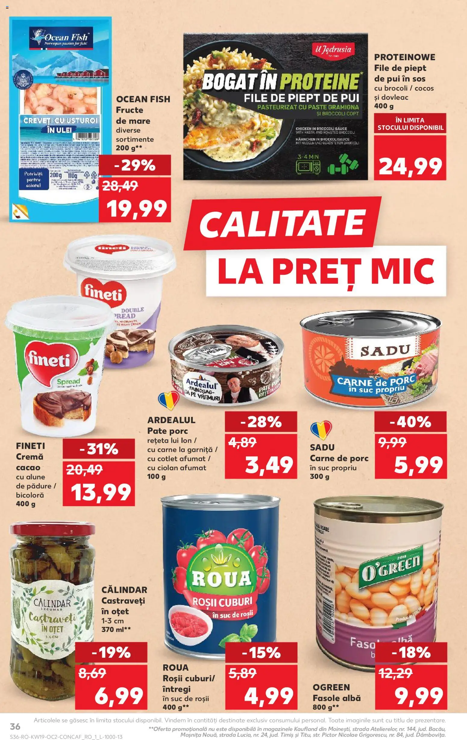 Noul catalog Kaufland – valabil de la 06.05.2026 | Pagină: 36 | Produse: Dovleac, Pate, Alune, Paste