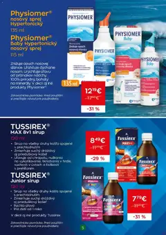 Schneider lekáreň leták platný od 01.10.2026 | Strana: 5 | Produkty: Sirup, Kábel