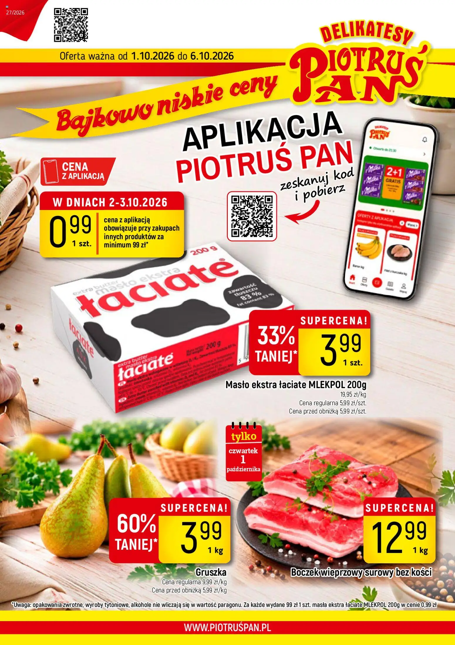 Piotruś Pan gazetka od 01.10.2026 | Strona: 1
