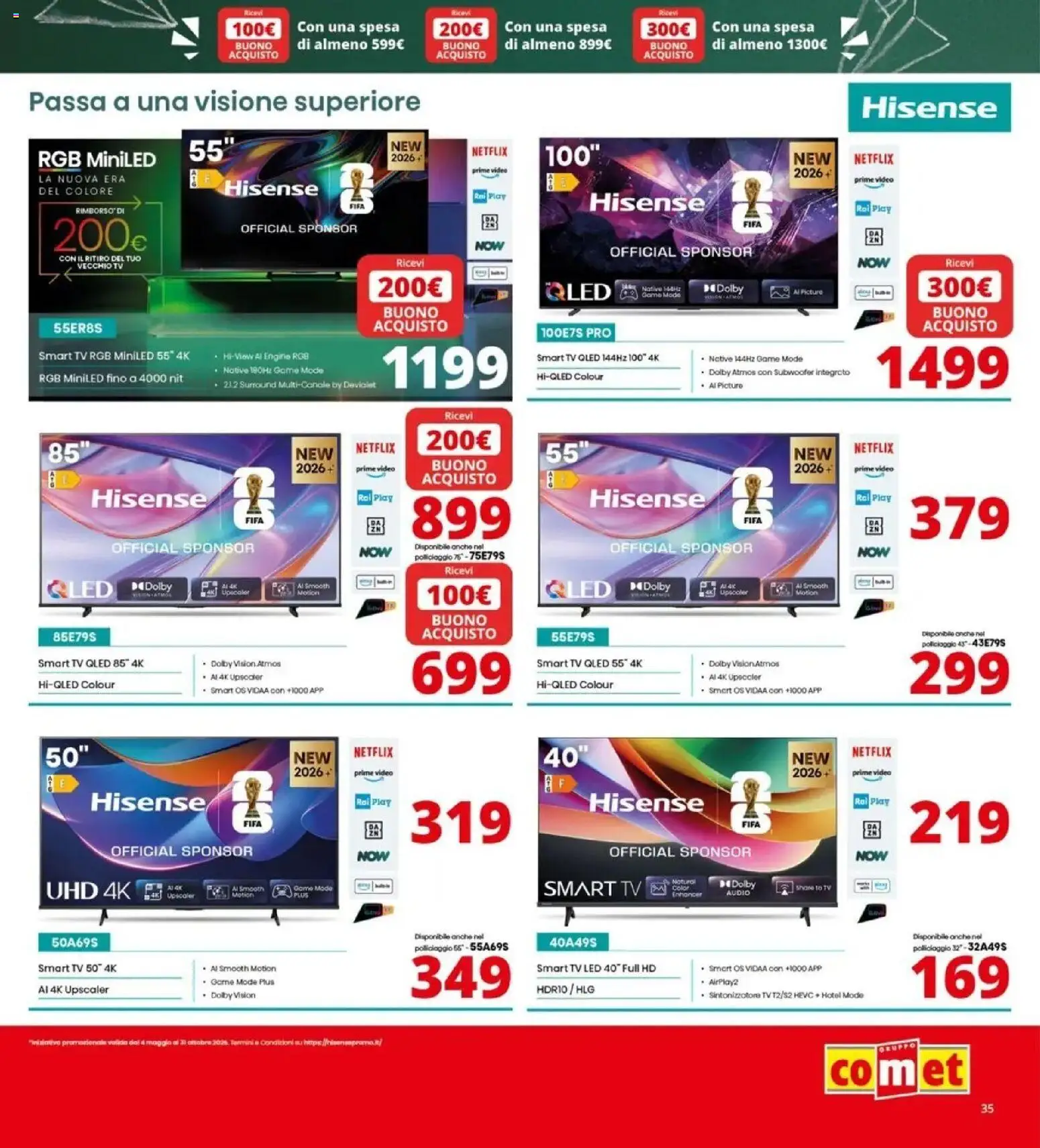 Nuovo Comet volantino Back to school dal 20/08/2026 > offerte anteprima 🛍️ | Pagina: 35 | Prodotti: smart TV, TV, Video