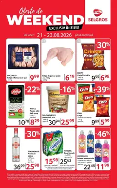 Ofertele Selgros valabile de la 21.08.2026
