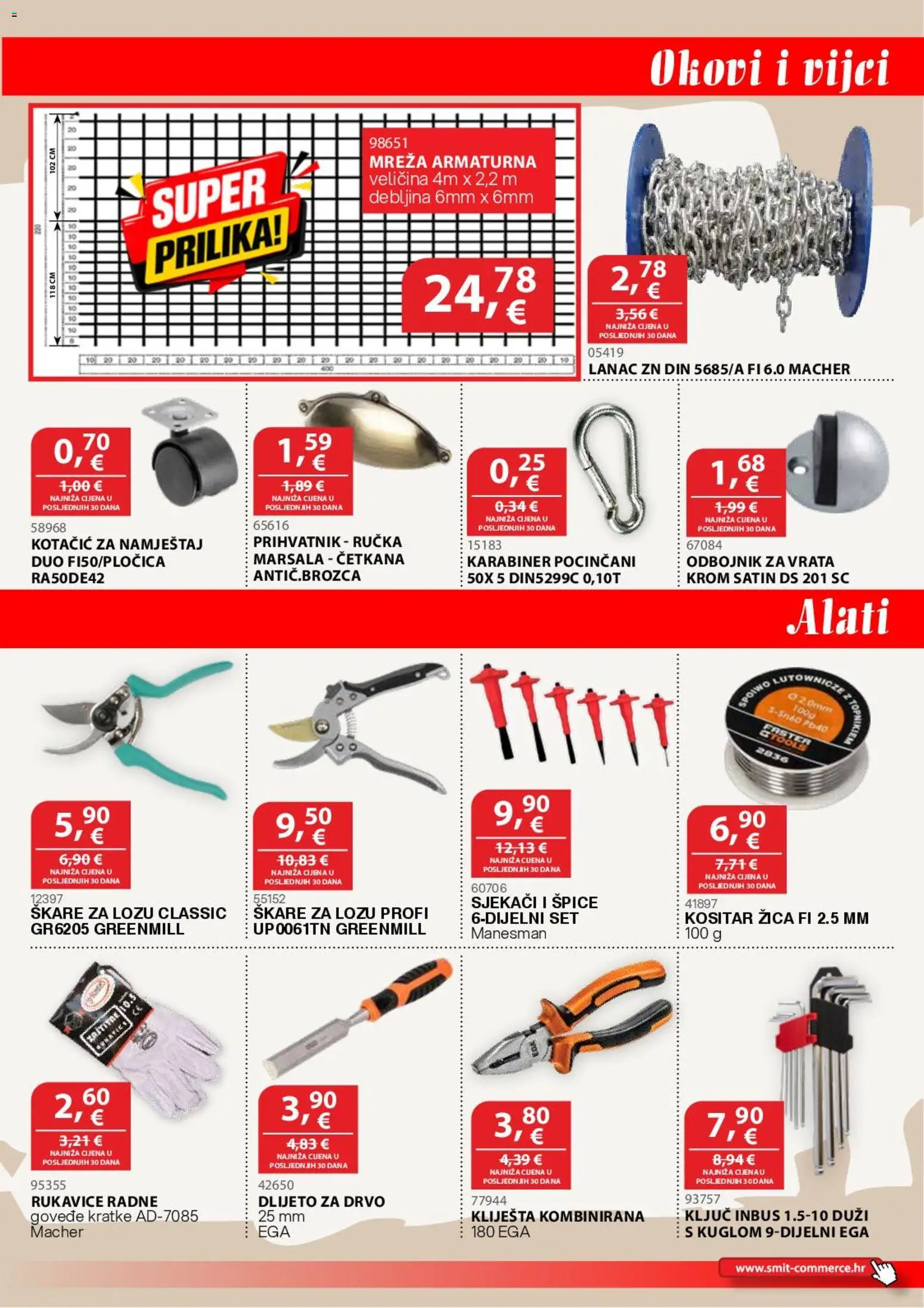 Smit Commerce katalog | vrijedi od 15.08.2026 | Stranica: 11 | Proizvodi: Vrata, Rukavice, Škare, Kliješta