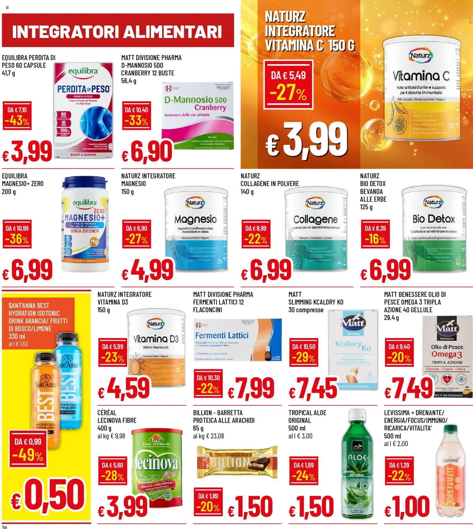 Volantino Galassia del 25/06/2026 | Pagina: 16 | Prodotti: Pesce, Olio, Barretta, Arachidi