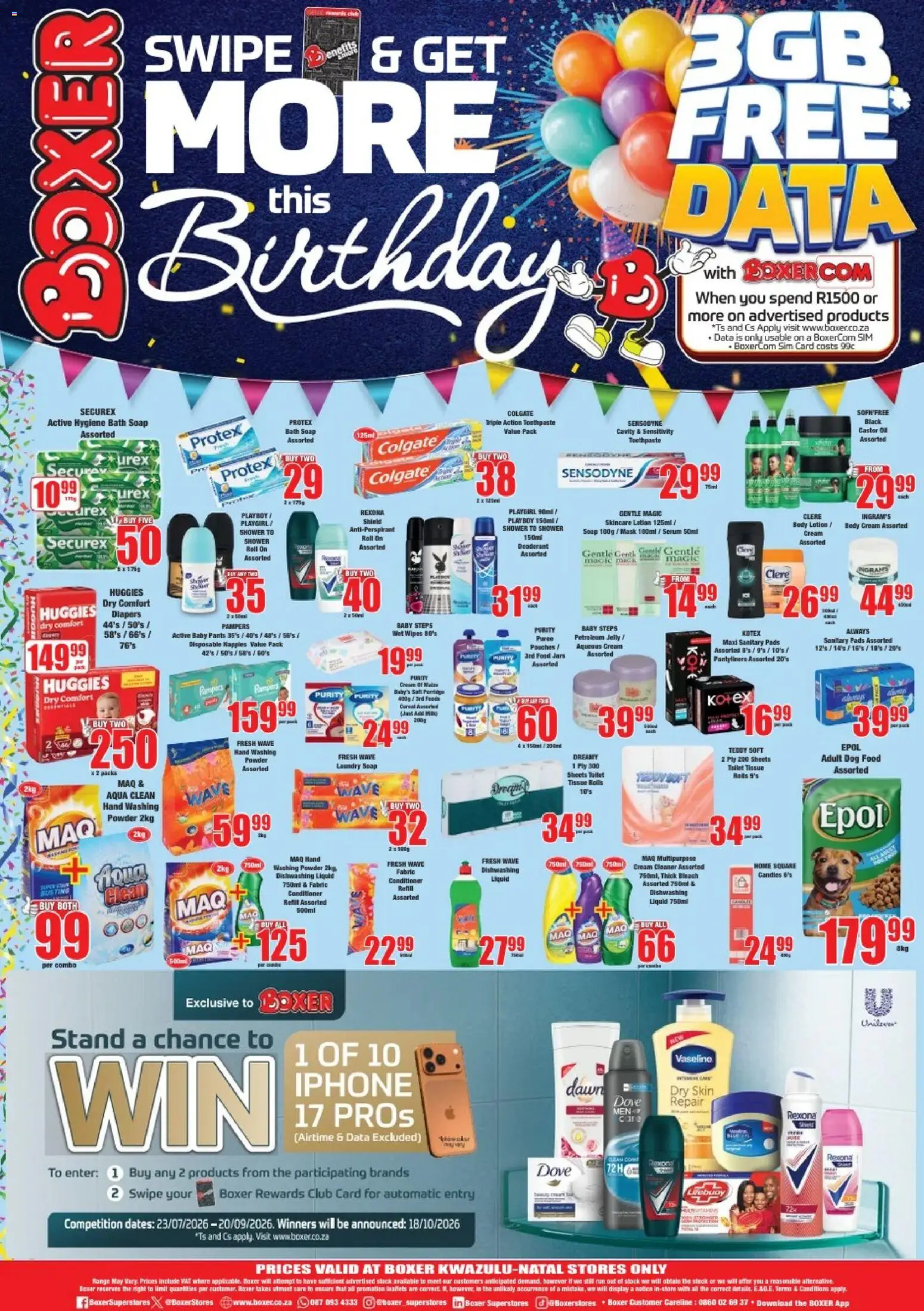 New Boxer catalogue – valid from 11/08/2026 | Page: 8 | Products: Bleach, Oil, Body cream, Stock