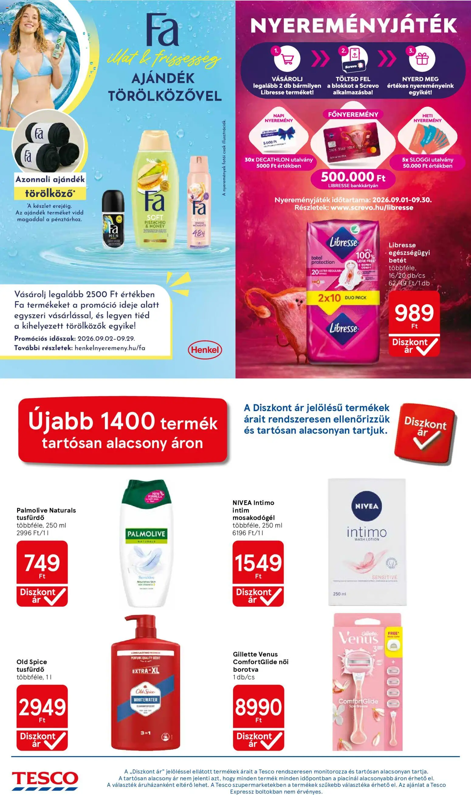 Tesco akciós ujság - amely érvényes a következő dátumtól: 2026.09.10. | Oldal: 26