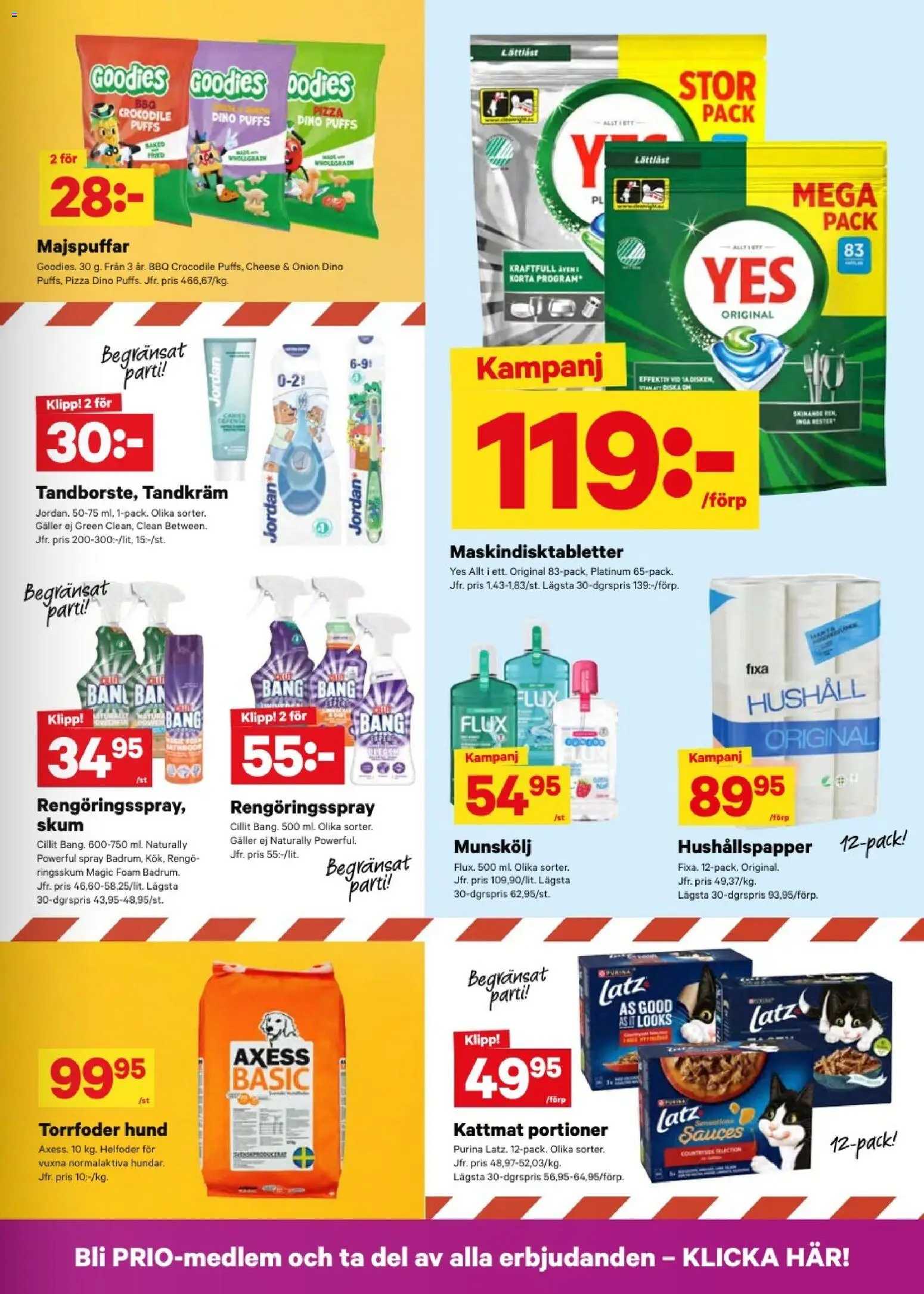 City Gross reklamblad aktuell från 24/08/2026 | Sida: 11 | Produkter: Munskölj, Hushållspapper, Galler, Pizza