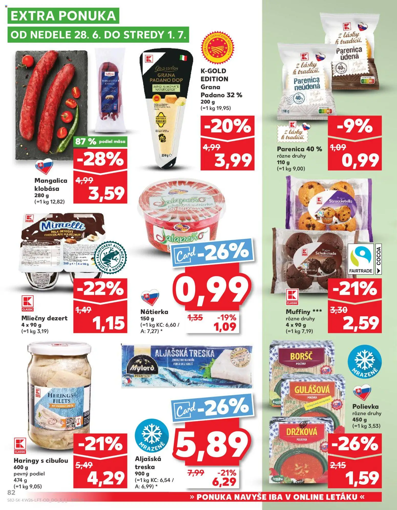 Nové Kaufland akcie – leták je platný od 25.06.2026 | Strana: 82